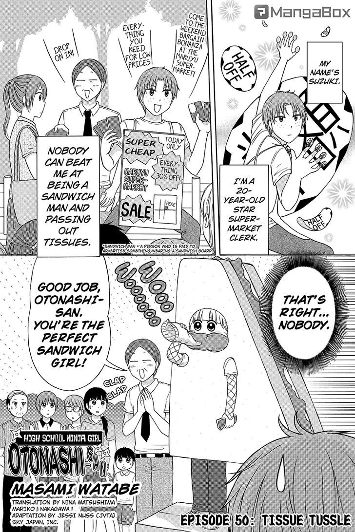 Kunoichi Joshikousei Otonashi-san Chapter 50 page 1 - Chapter 50