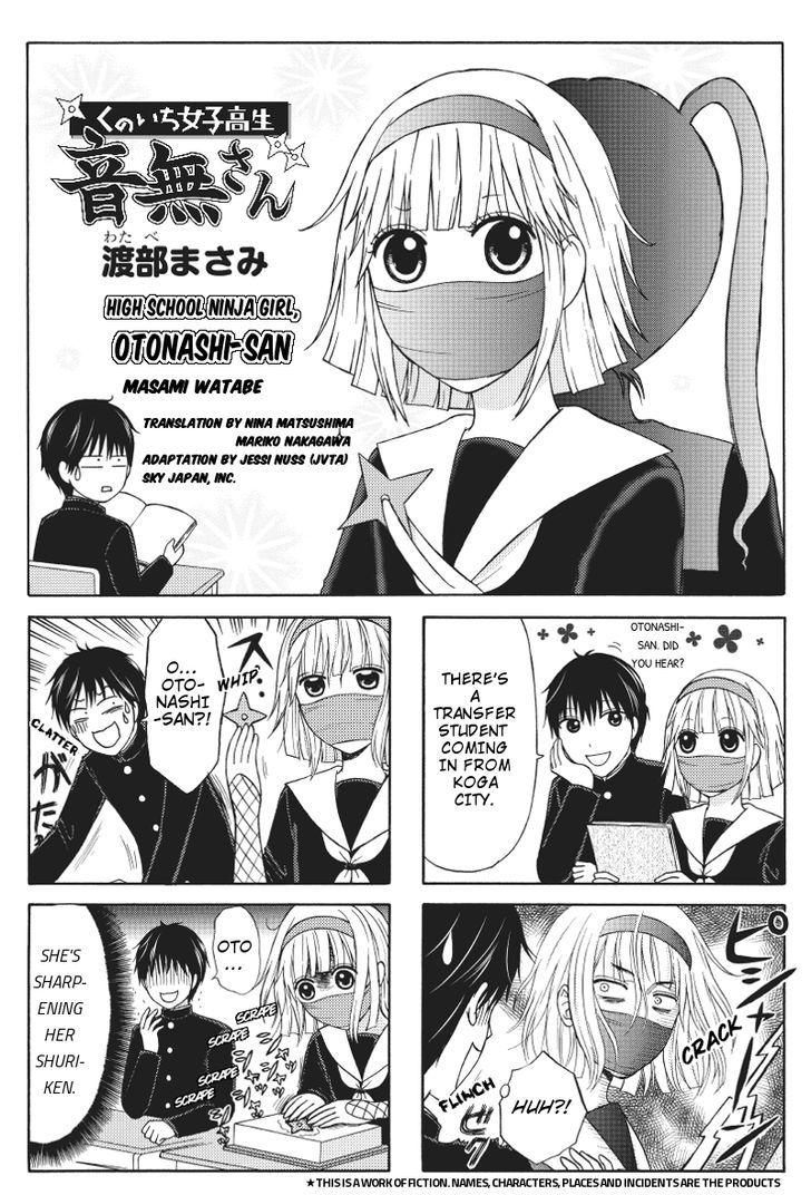 Kunoichi Joshikousei Otonashi-san Chapter 8 page 1 - Chapter 8