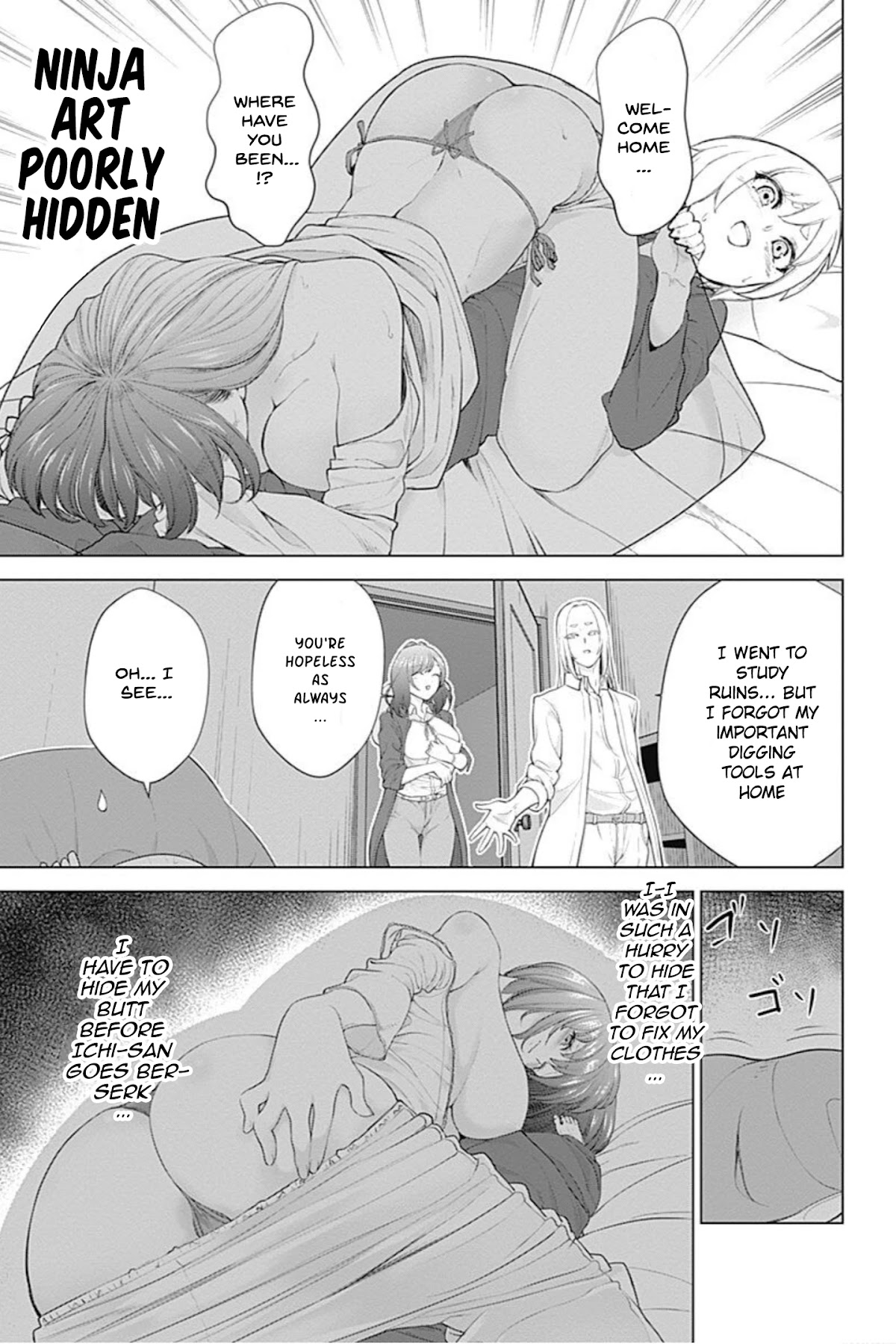 Kunoichi no Ichi! no Ni Chapter 10 page 3 - Chapter 10: Oyafurra vs. Ninja