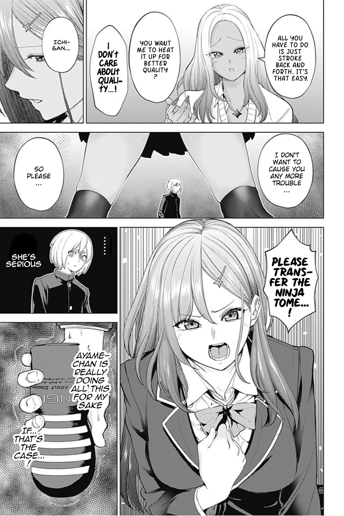 Kunoichi no Ichi! no Ni Chapter 15 page 9 - Chapter 15: Hurry and ejaculate! For the Ninja Tome!