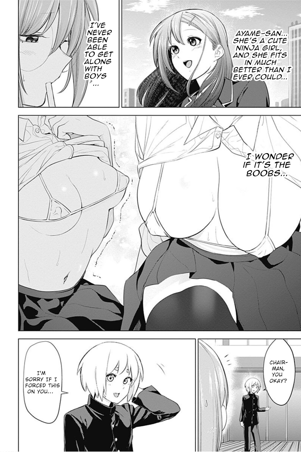 Kunoichi no Ichi! no Ni Chapter 5 page 6 - Chapter 5: Above is a big fire, below is a flood