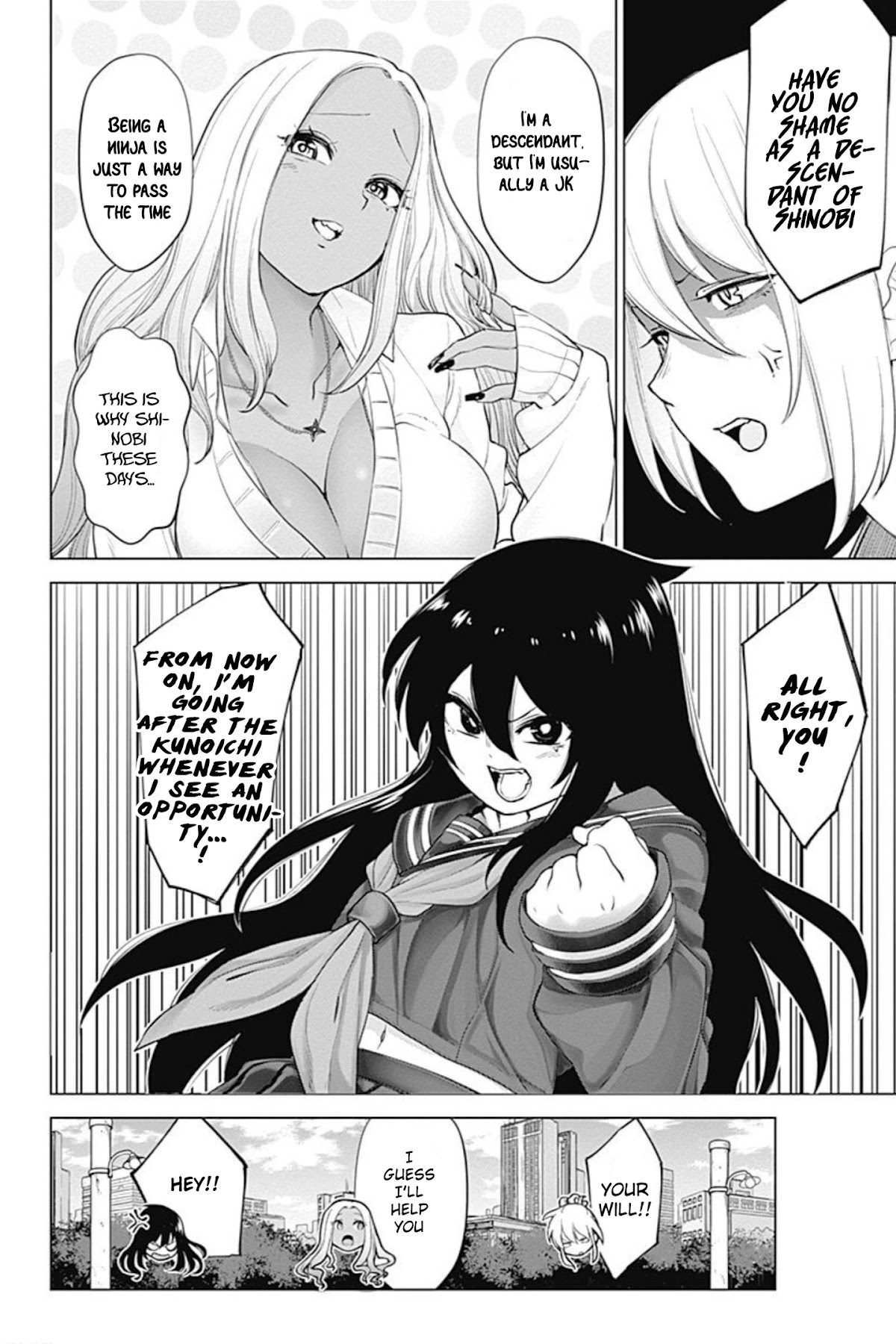 Kunoichi no Ichi! no Ni Chapter 8 page 6 - Chapter 8: How to transfer a ninja tome