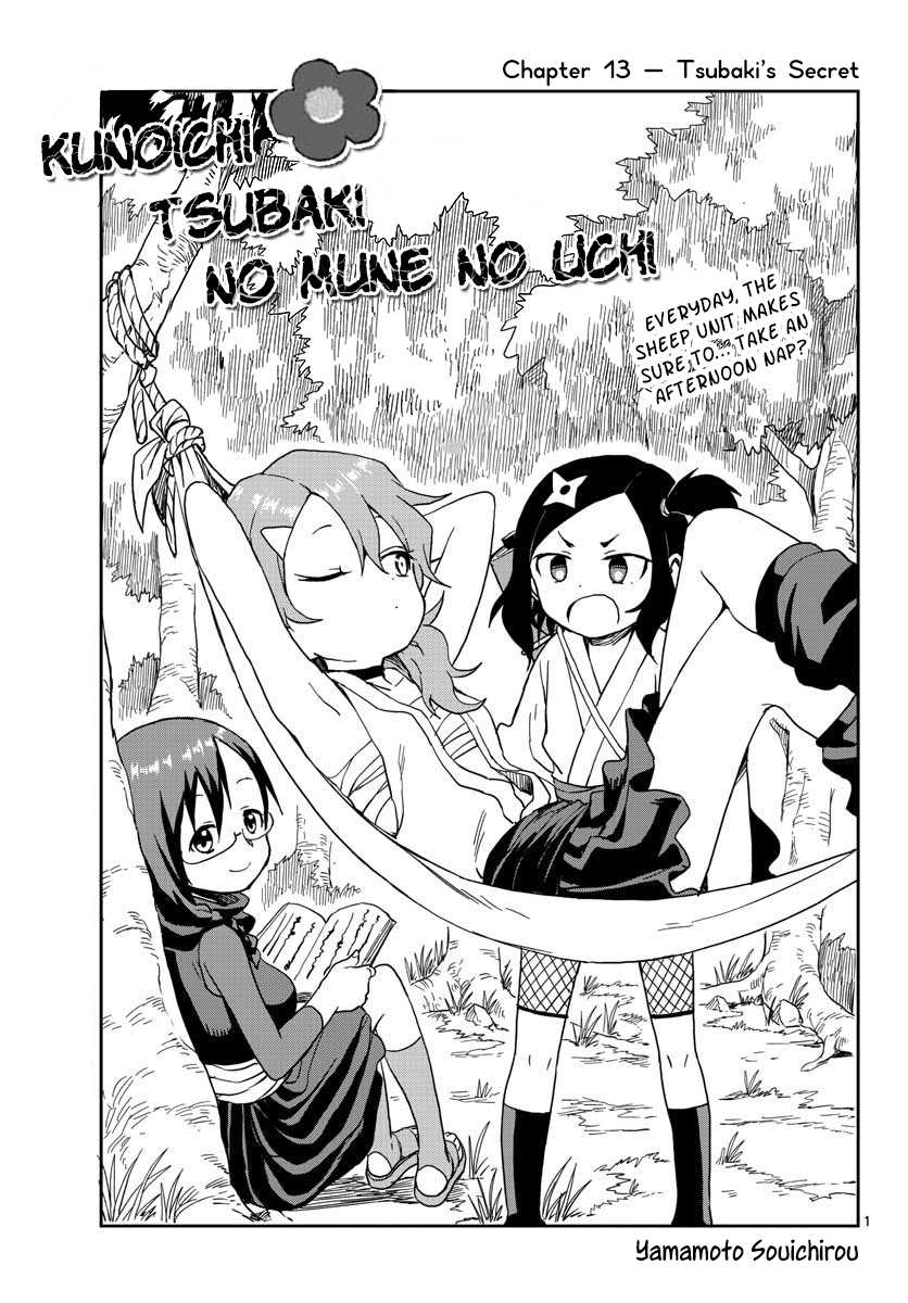 Kunoichi Tsubaki no Mune no Uchi Chapter 13 page 2 - Chapter 13: Tsubaki's Secret