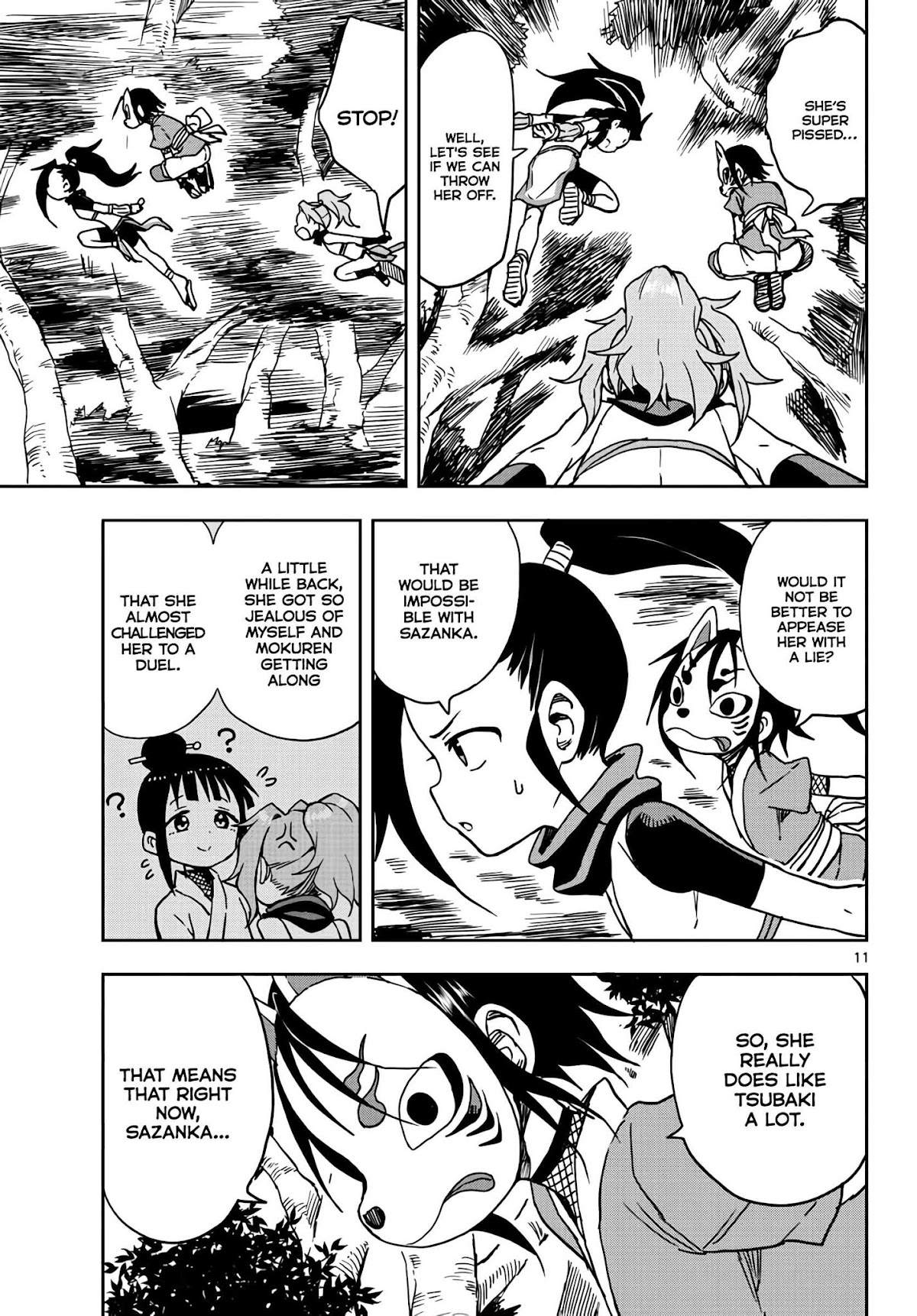 Kunoichi Tsubaki no Mune no Uchi Chapter 15 page 11 - Chapter 15: Night Time Calling