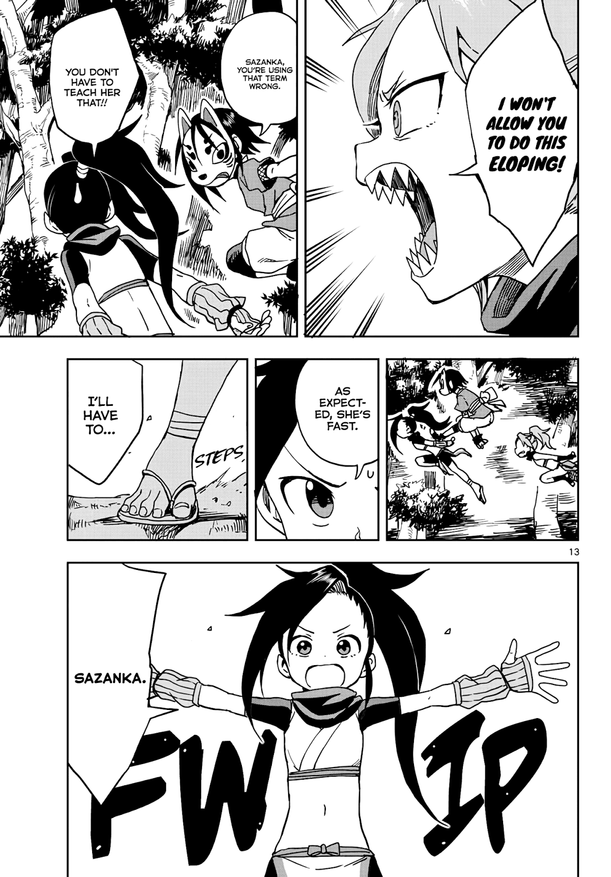 Kunoichi Tsubaki no Mune no Uchi Chapter 15 page 13 - Chapter 15: Night Time Calling