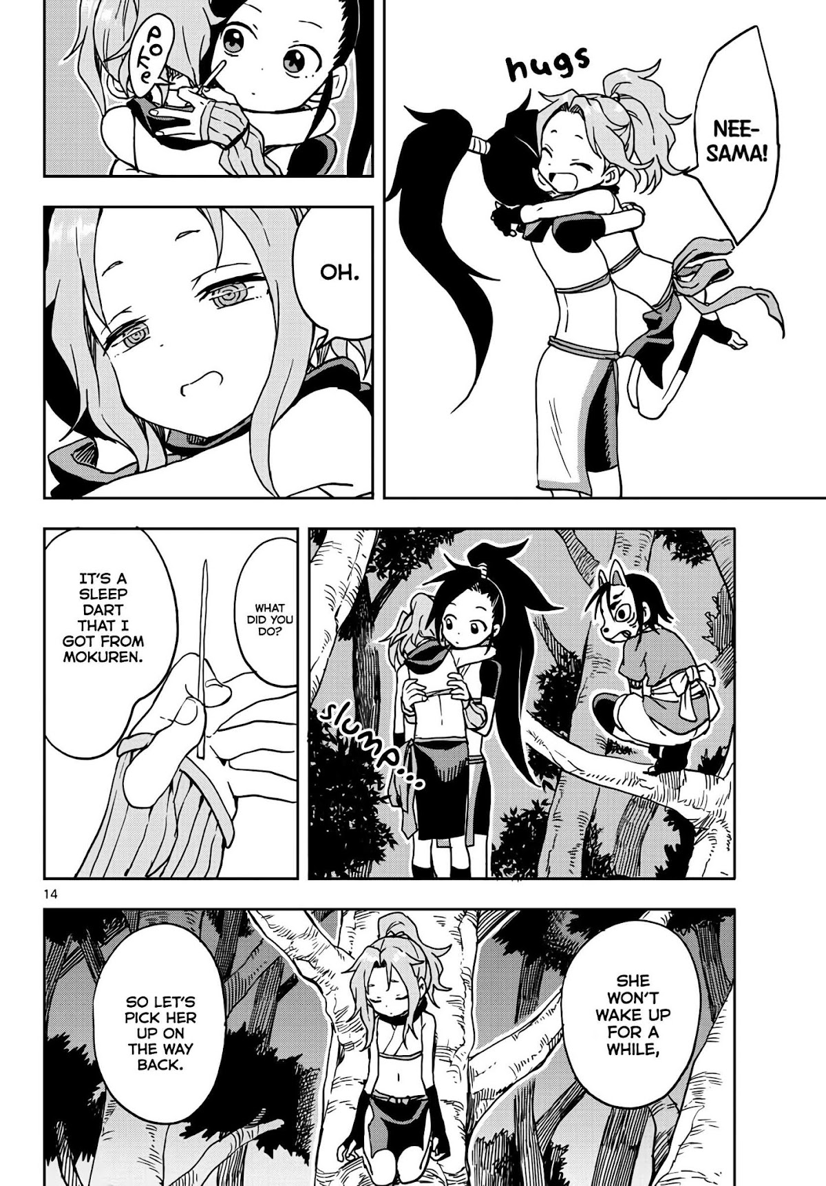 Kunoichi Tsubaki no Mune no Uchi Chapter 15 page 14 - Chapter 15: Night Time Calling