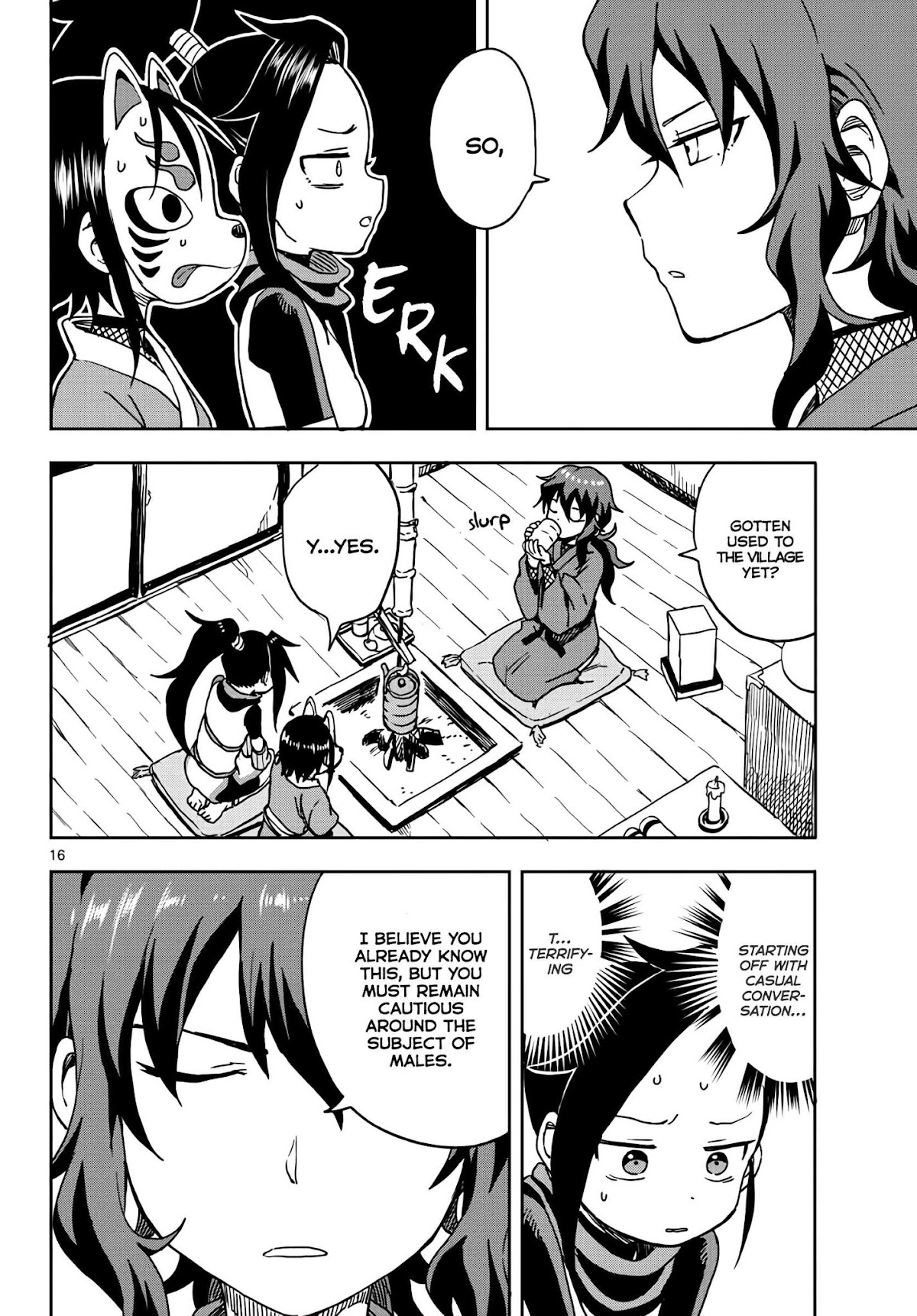 Kunoichi Tsubaki no Mune no Uchi Chapter 15 page 16 - Chapter 15: Night Time Calling