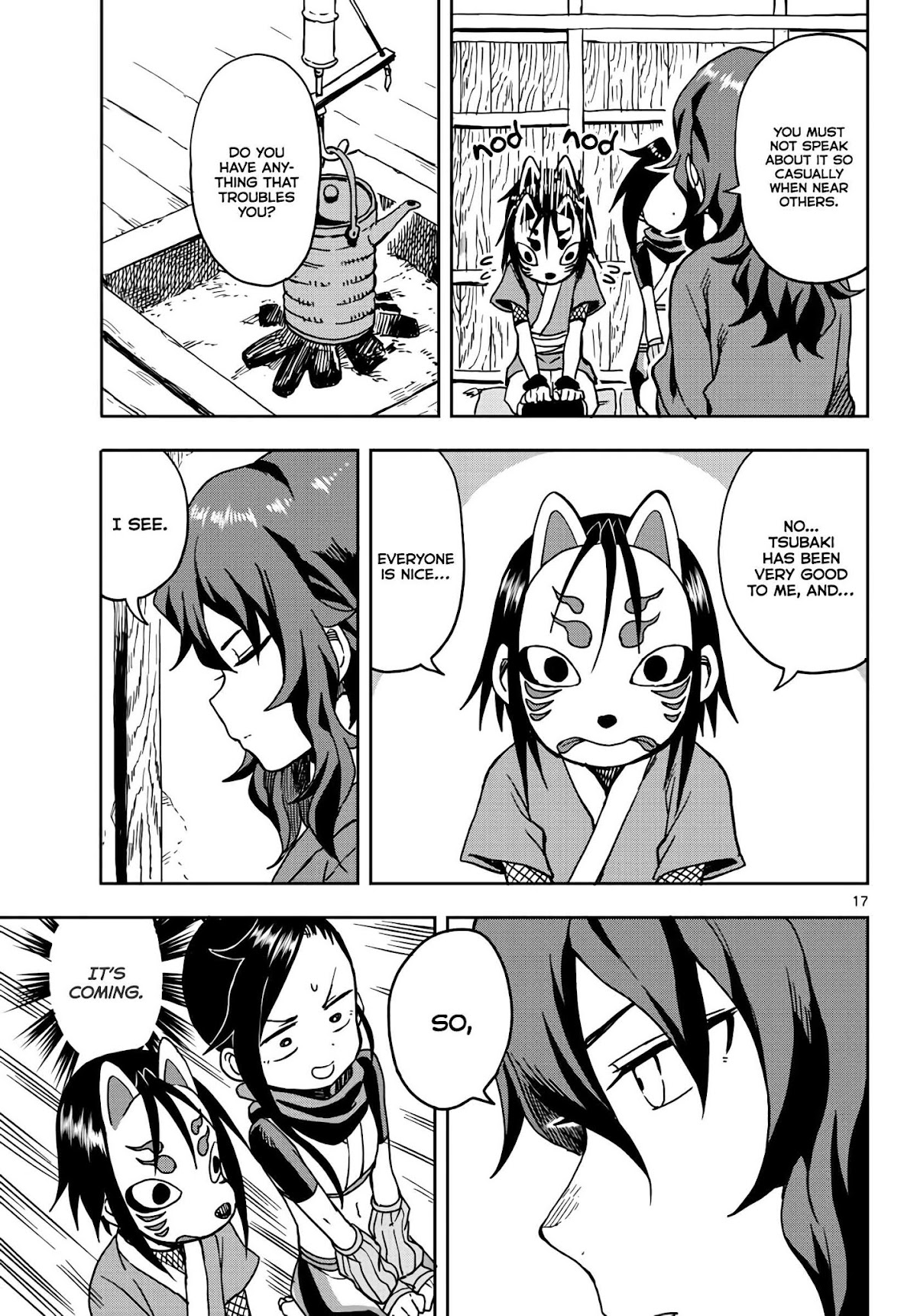Kunoichi Tsubaki no Mune no Uchi Chapter 15 page 17 - Chapter 15: Night Time Calling