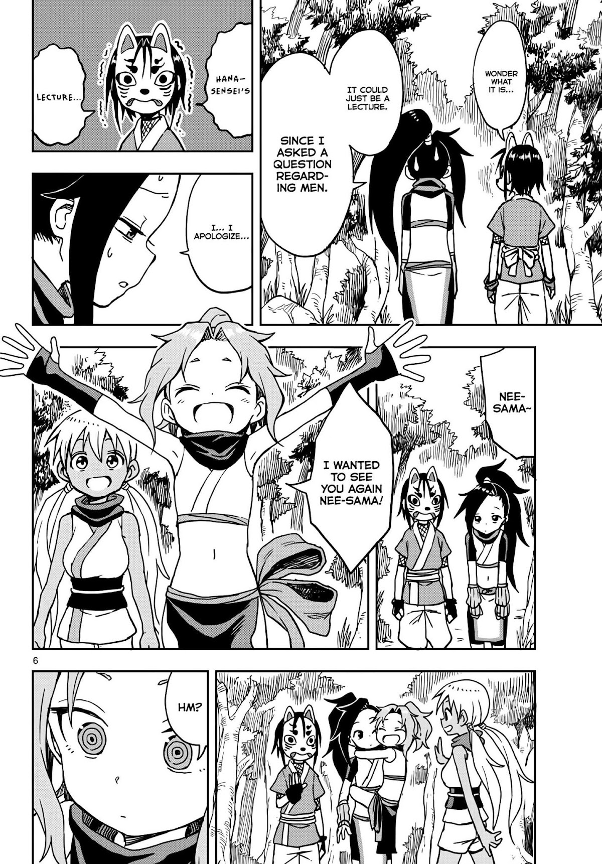 Kunoichi Tsubaki no Mune no Uchi Chapter 15 page 6 - Chapter 15: Night Time Calling
