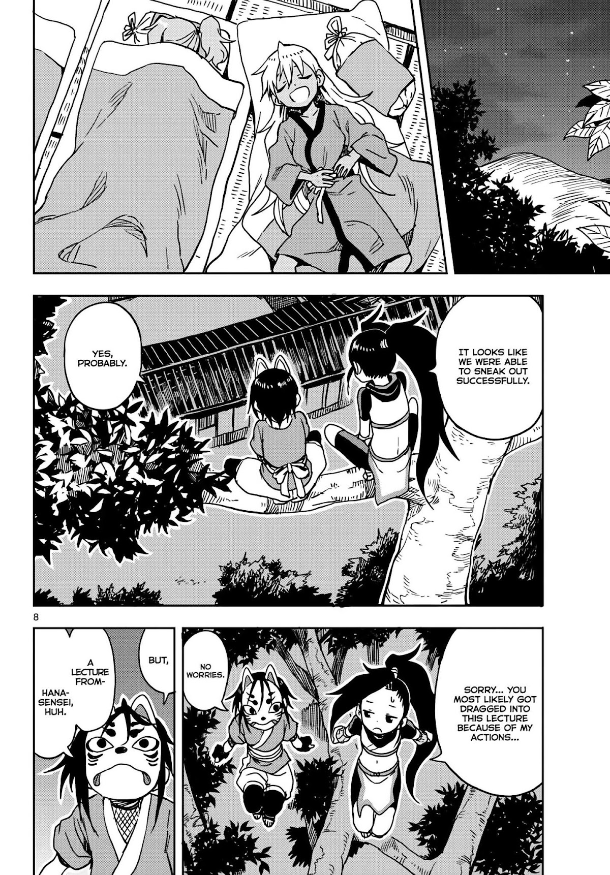 Kunoichi Tsubaki no Mune no Uchi Chapter 15 page 8 - Chapter 15: Night Time Calling