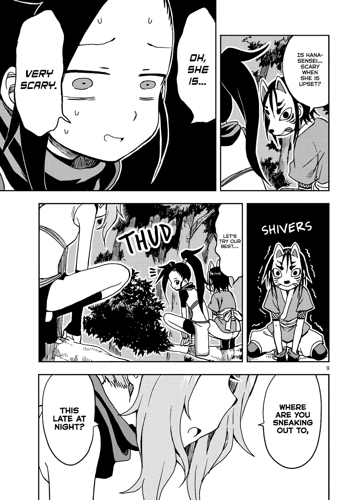 Kunoichi Tsubaki no Mune no Uchi Chapter 15 page 9 - Chapter 15: Night Time Calling
