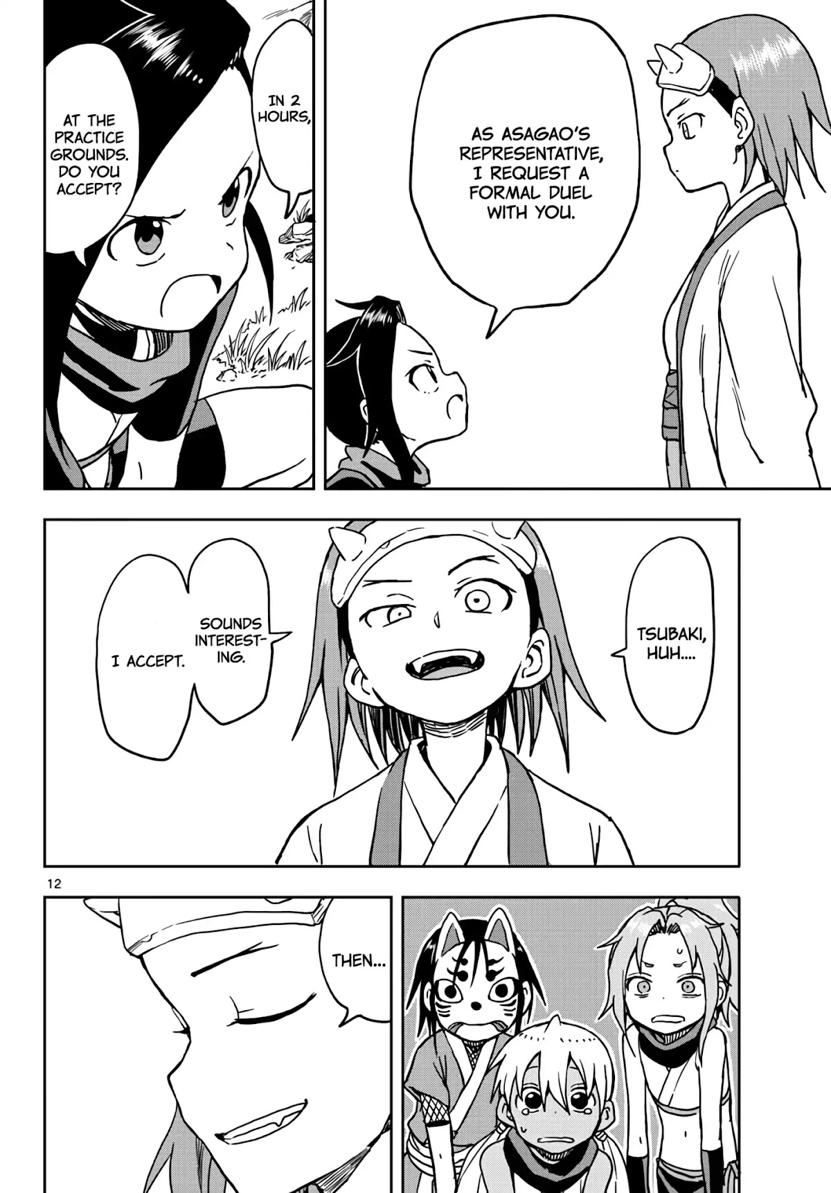 Kunoichi Tsubaki no Mune no Uchi Chapter 16 page 12 - Chapter 16: The Strongest Squad.
