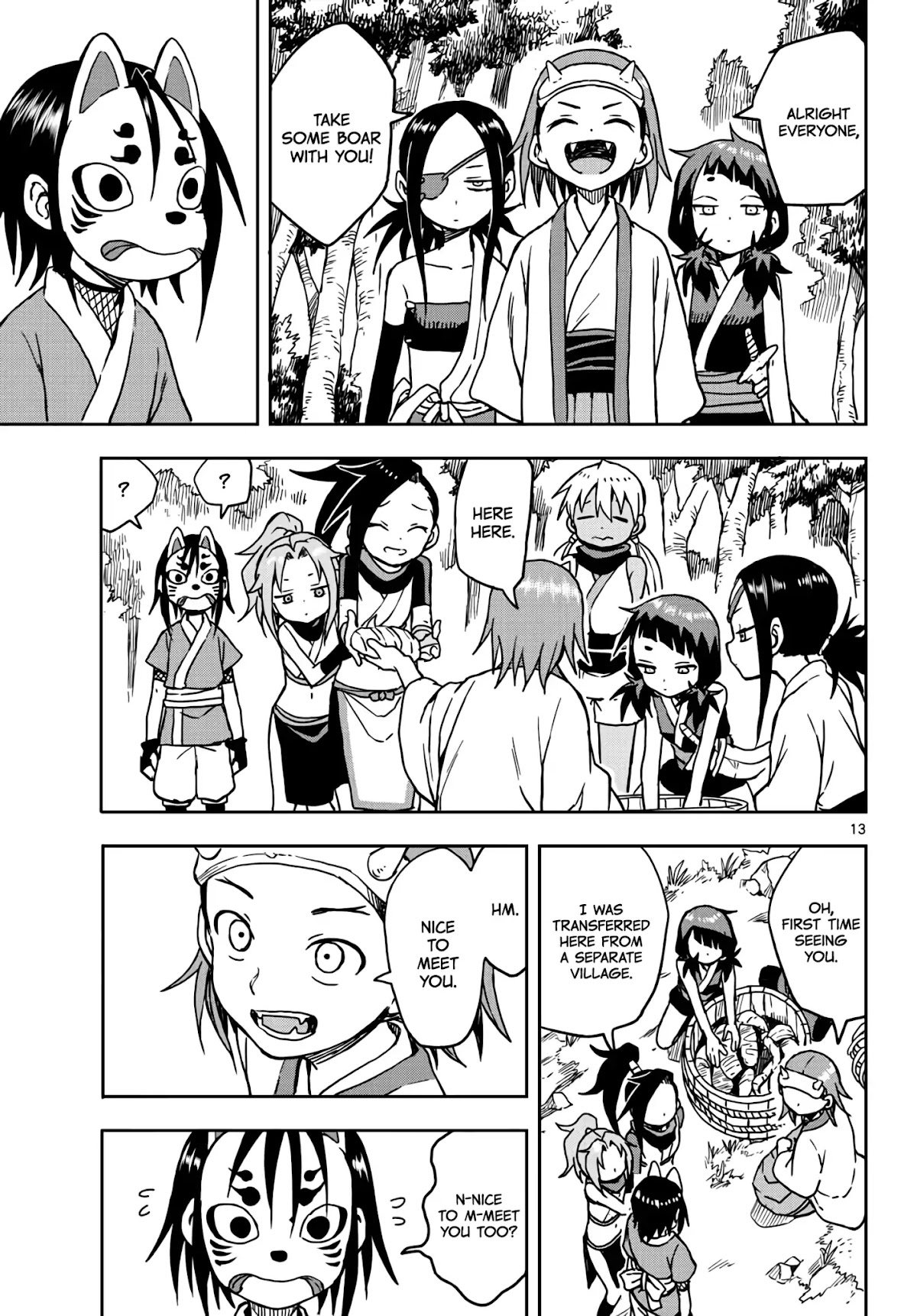 Kunoichi Tsubaki no Mune no Uchi Chapter 16 page 13 - Chapter 16: The Strongest Squad.