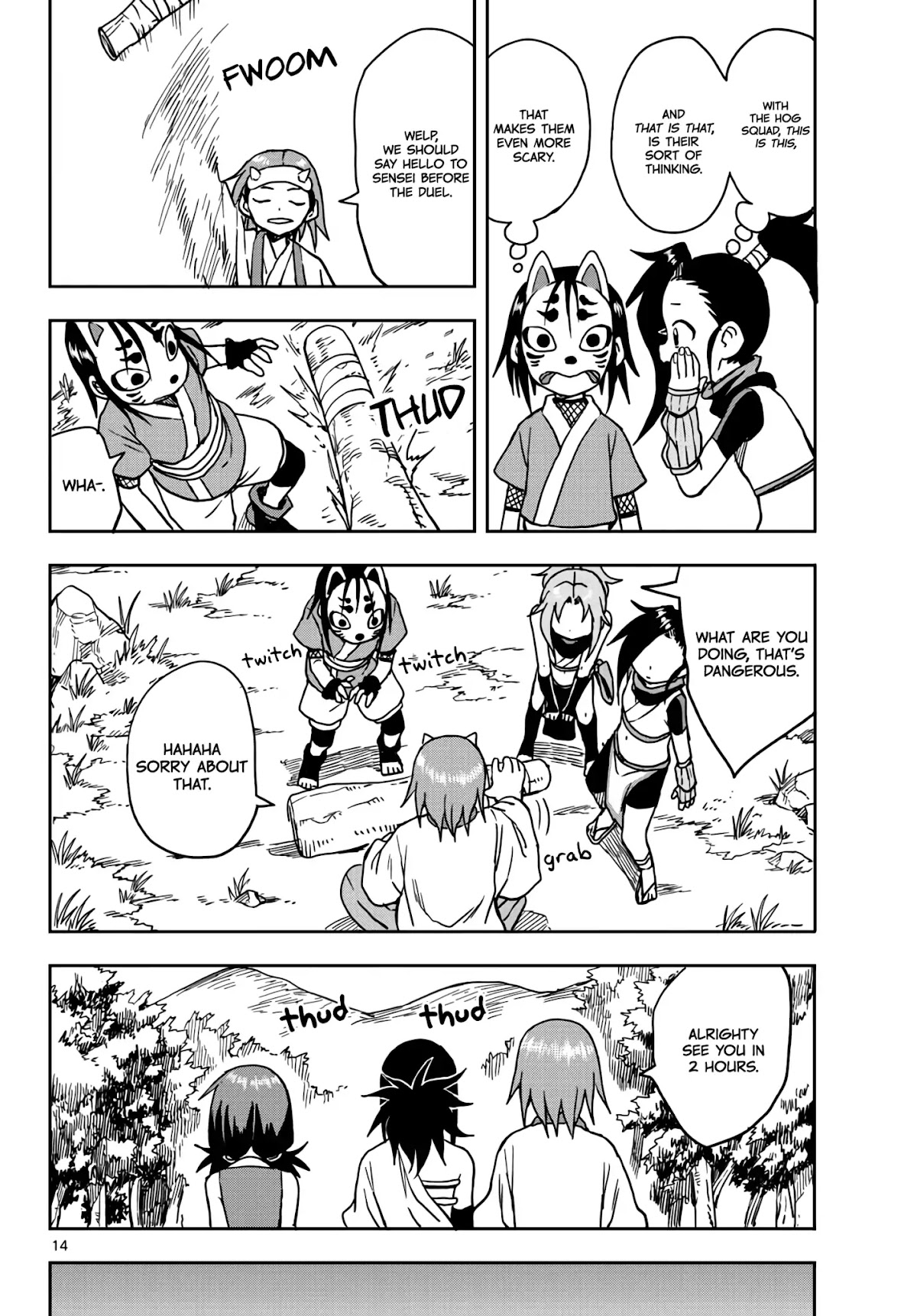 Kunoichi Tsubaki no Mune no Uchi Chapter 16 page 14 - Chapter 16: The Strongest Squad.