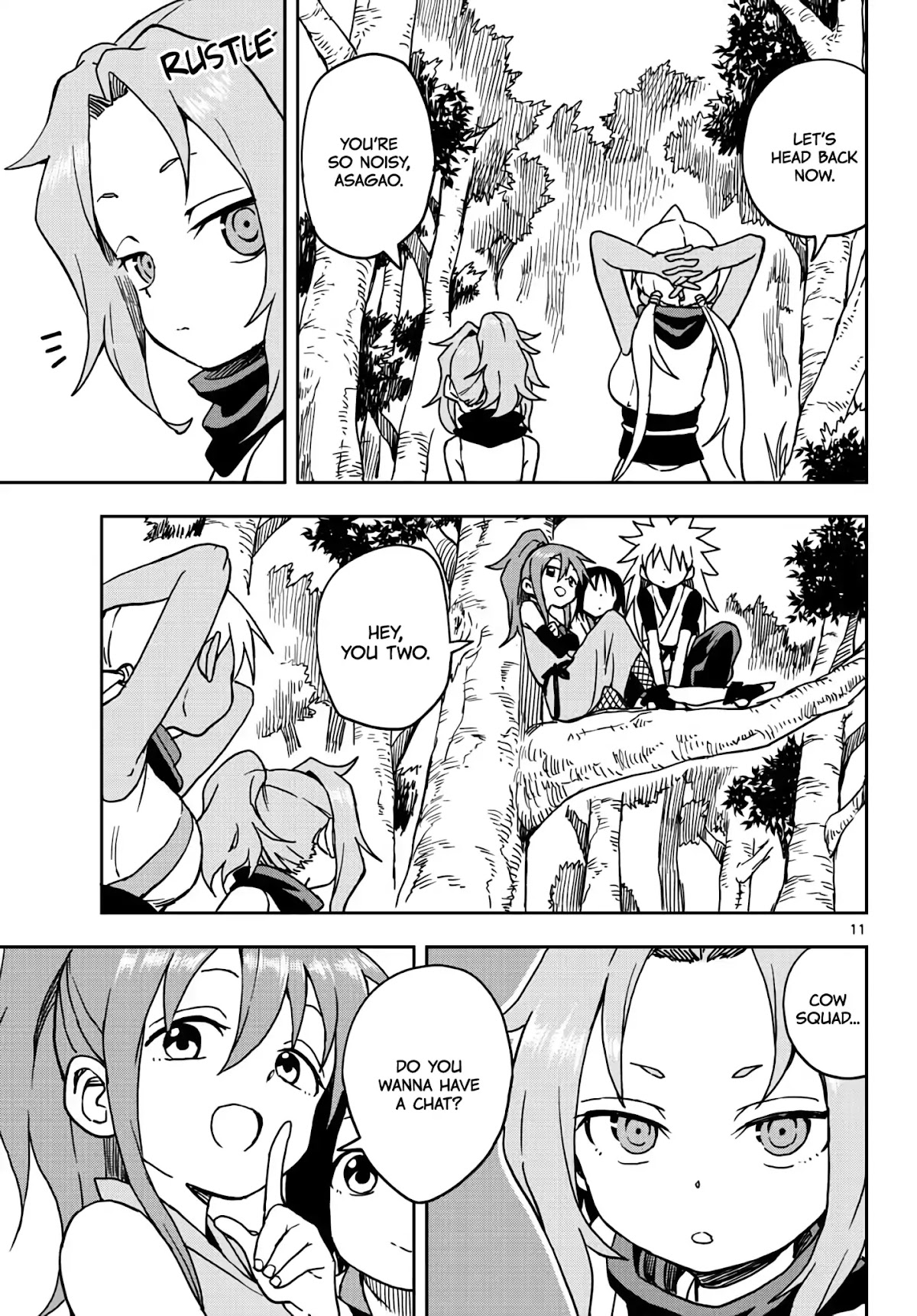 Kunoichi Tsubaki no Mune no Uchi Chapter 17 page 11 - Chapter 17: Hinagiku’s Strategy