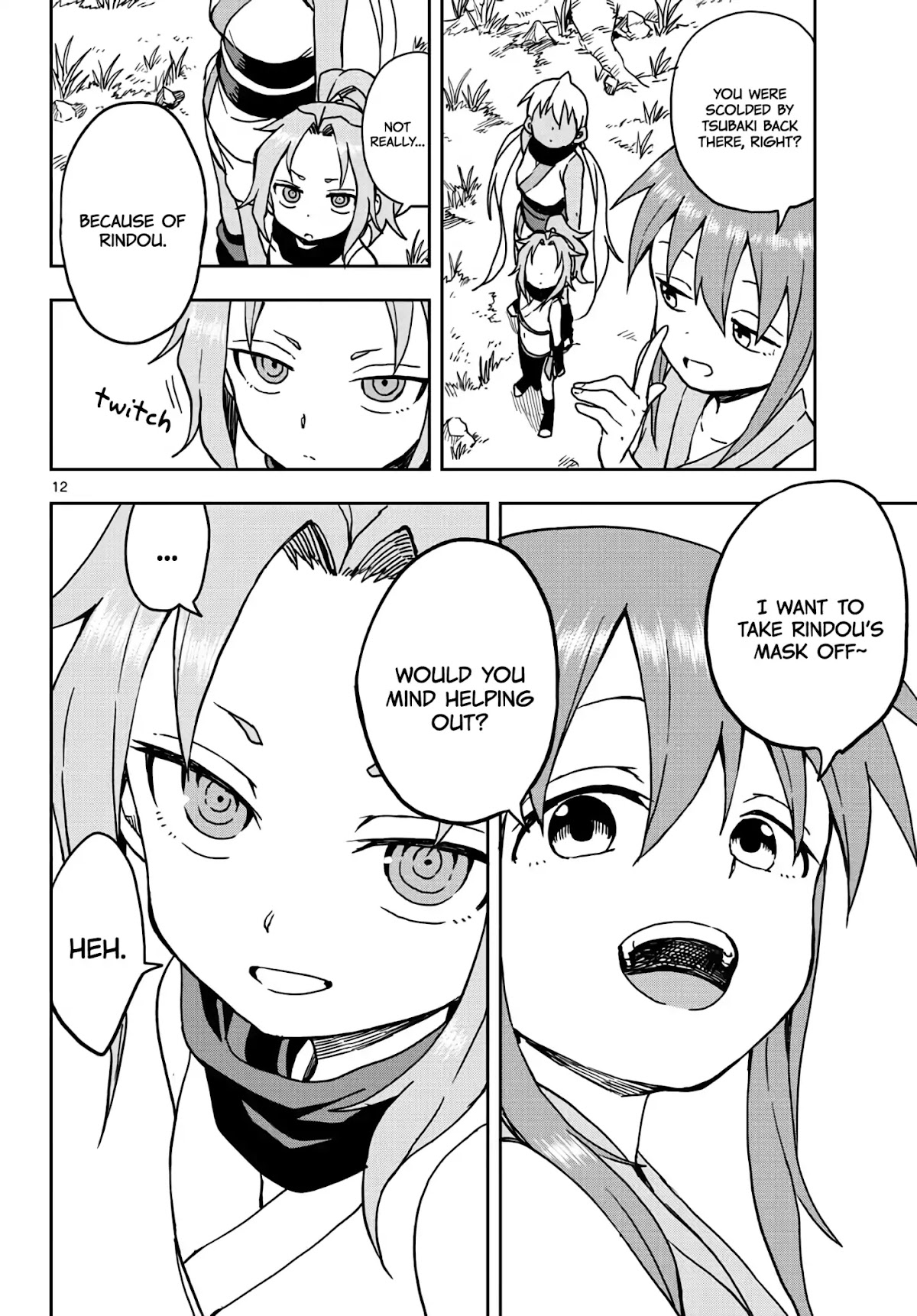 Kunoichi Tsubaki no Mune no Uchi Chapter 17 page 12 - Chapter 17: Hinagiku’s Strategy
