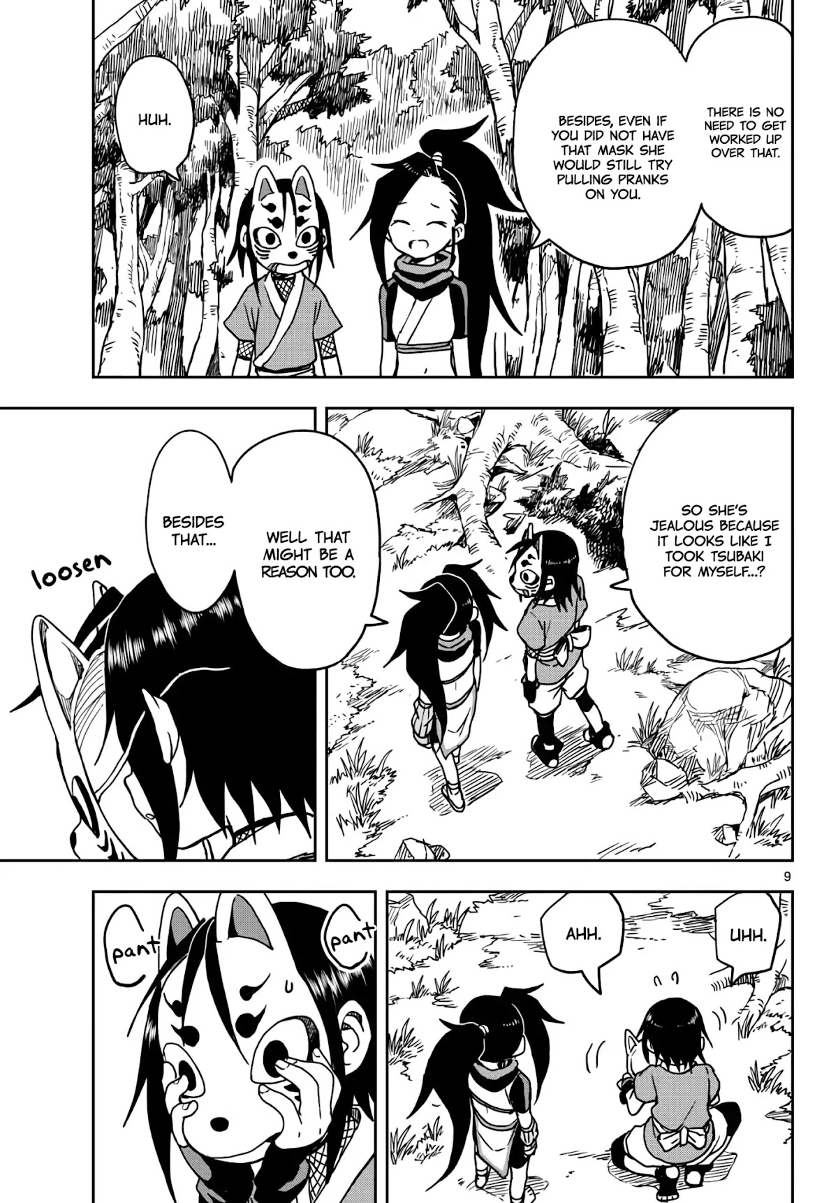 Kunoichi Tsubaki no Mune no Uchi Chapter 17 page 9 - Chapter 17: Hinagiku’s Strategy