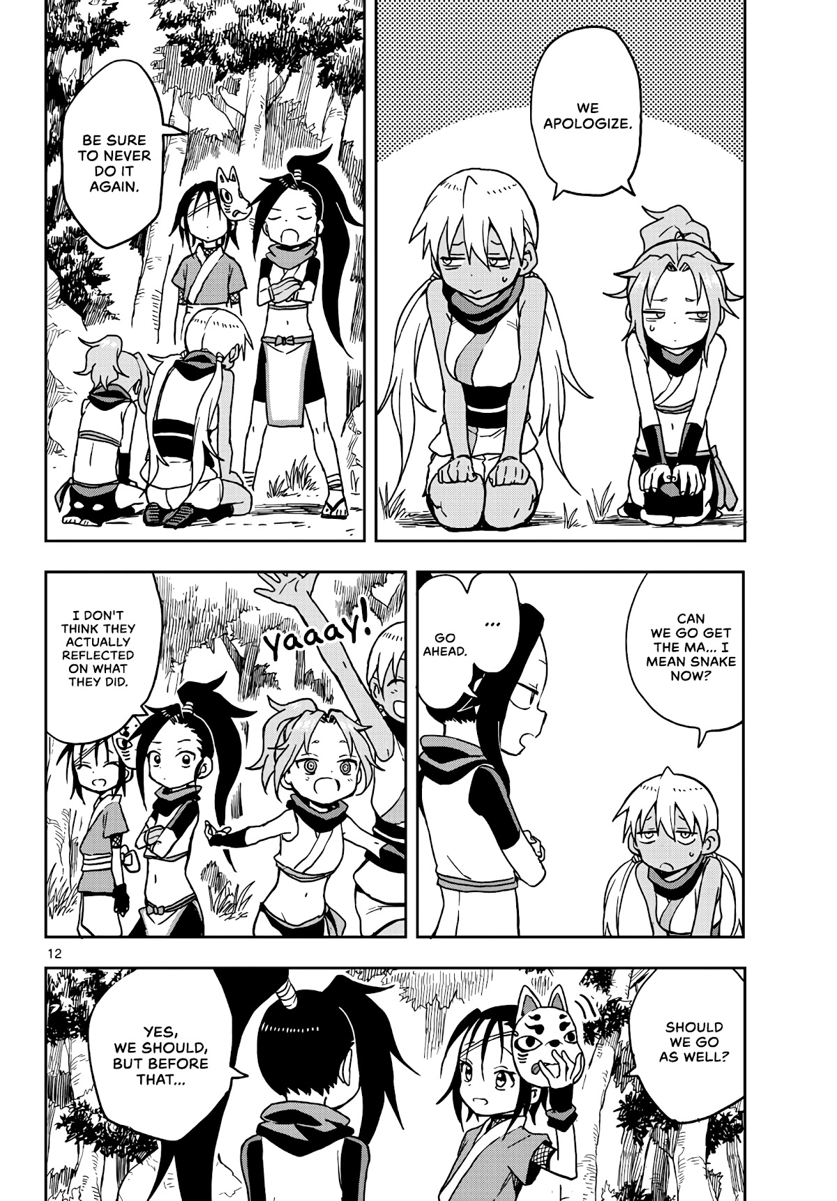 Kunoichi Tsubaki no Mune no Uchi Chapter 19 page 13 - Chapter 19: Snake and Man.