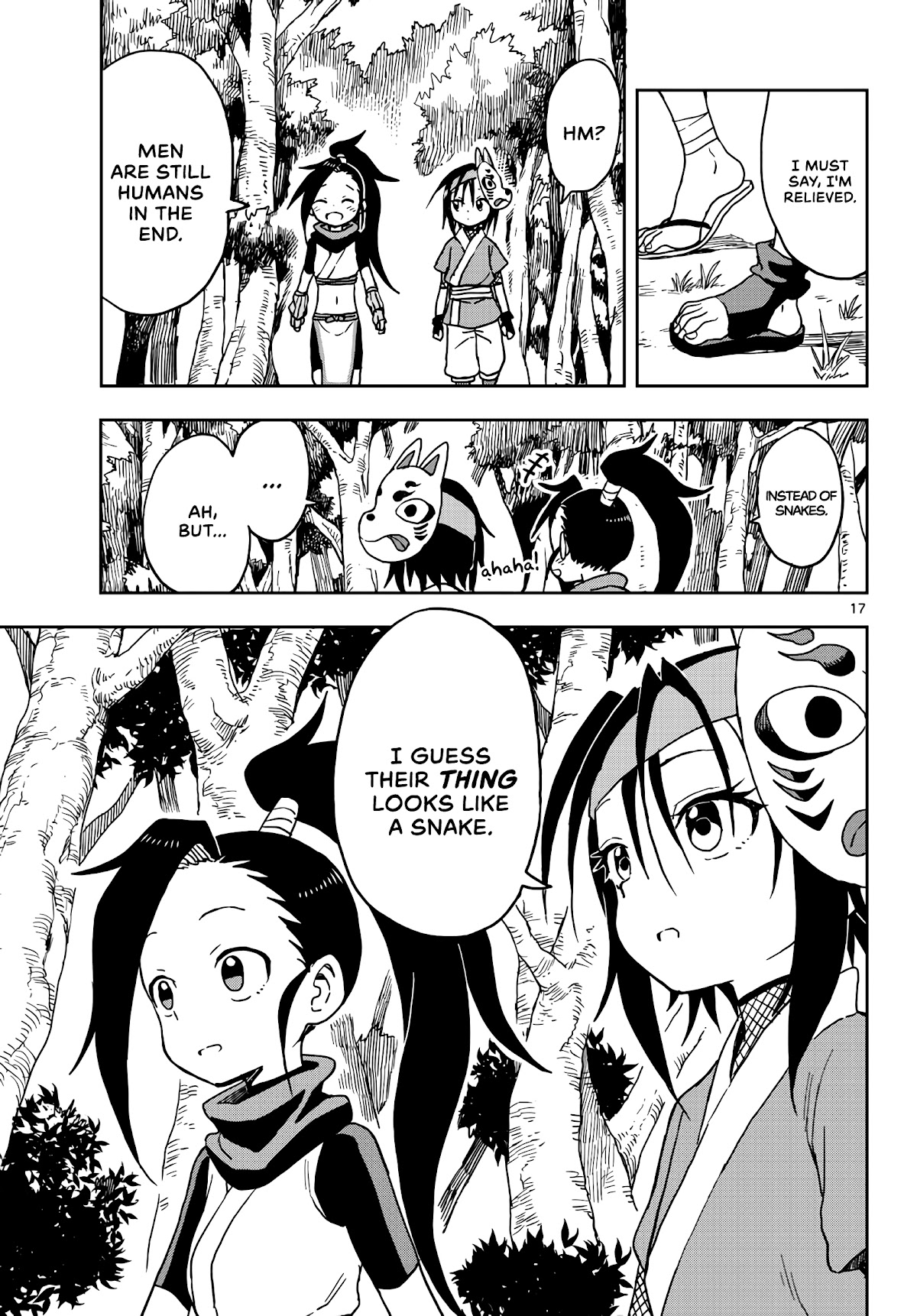 Kunoichi Tsubaki no Mune no Uchi Chapter 19 page 18 - Chapter 19: Snake and Man.