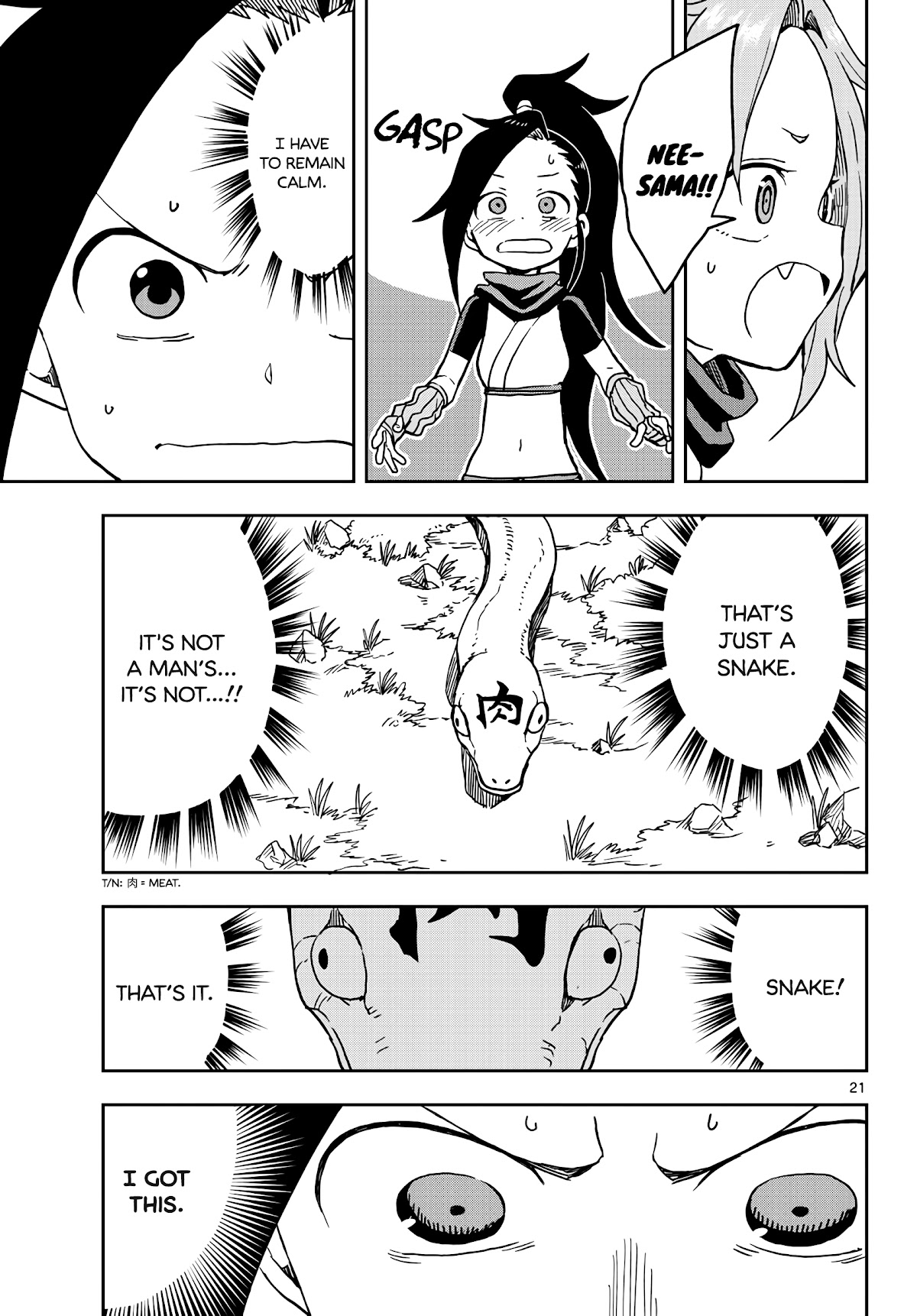 Kunoichi Tsubaki no Mune no Uchi Chapter 19 page 22 - Chapter 19: Snake and Man.