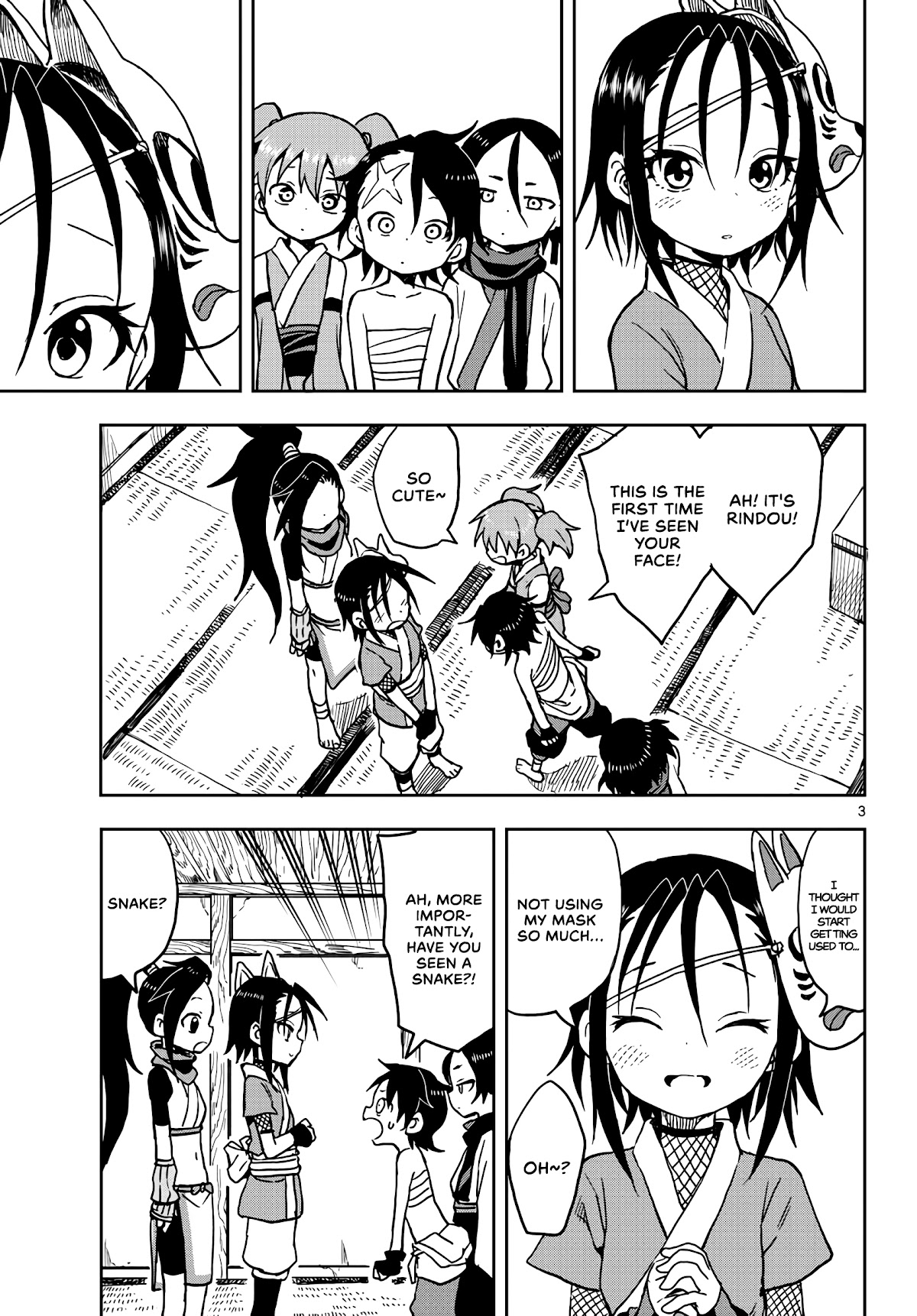Kunoichi Tsubaki no Mune no Uchi Chapter 19 page 4 - Chapter 19: Snake and Man.