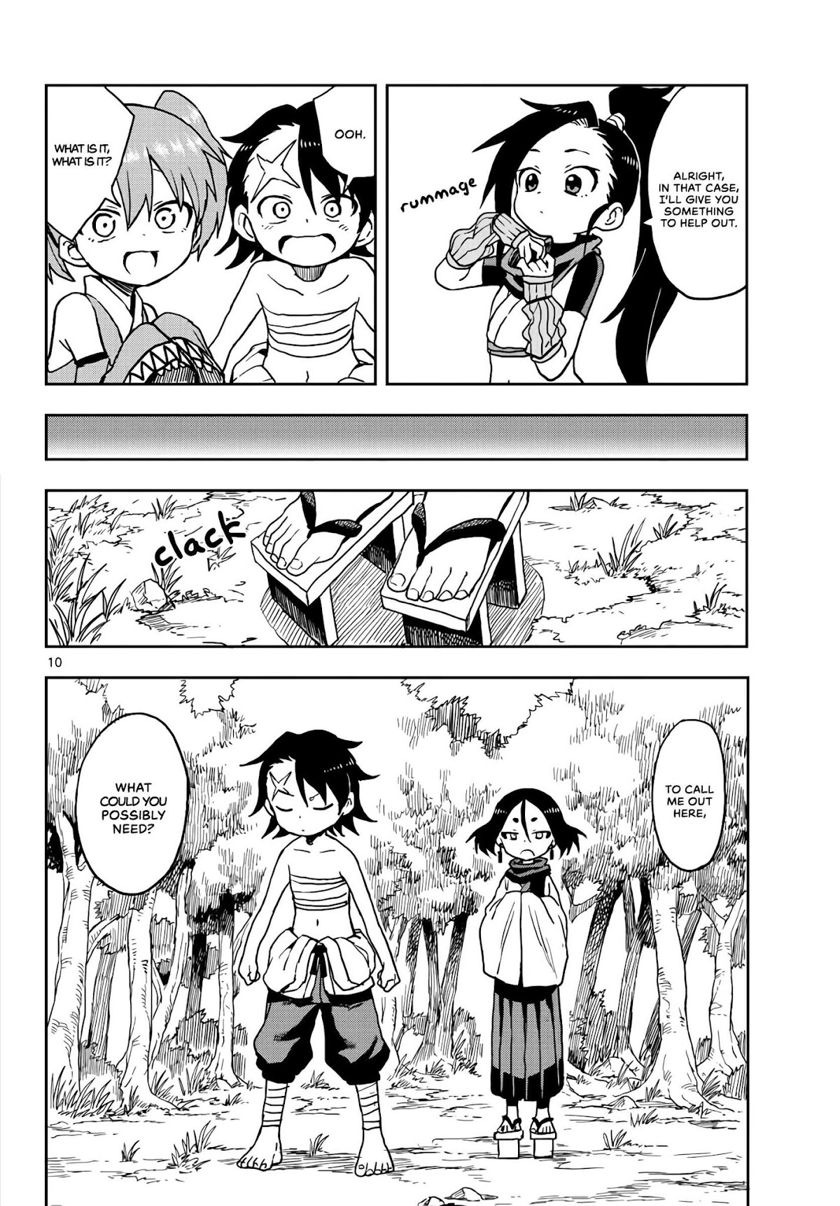 Kunoichi Tsubaki no Mune no Uchi Chapter 20 page 10 - Chapter 20: Fuki's smiling face.