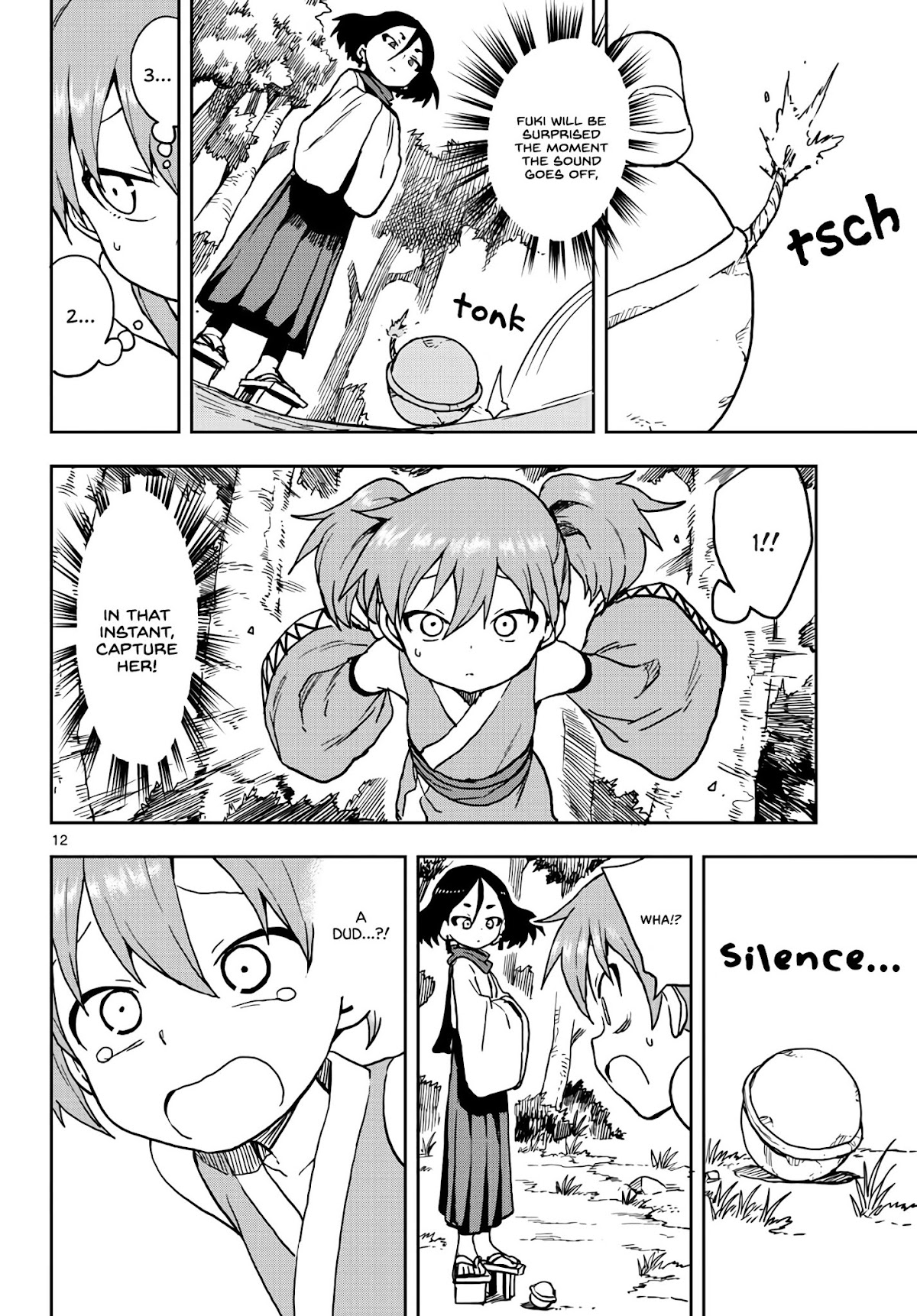 Kunoichi Tsubaki no Mune no Uchi Chapter 20 page 12 - Chapter 20: Fuki's smiling face.