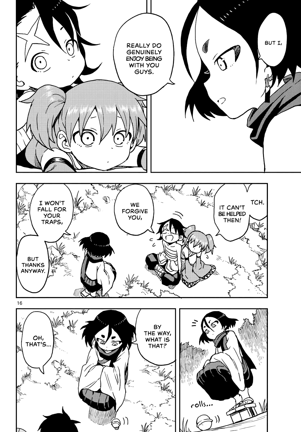 Kunoichi Tsubaki no Mune no Uchi Chapter 20 page 16 - Chapter 20: Fuki's smiling face.