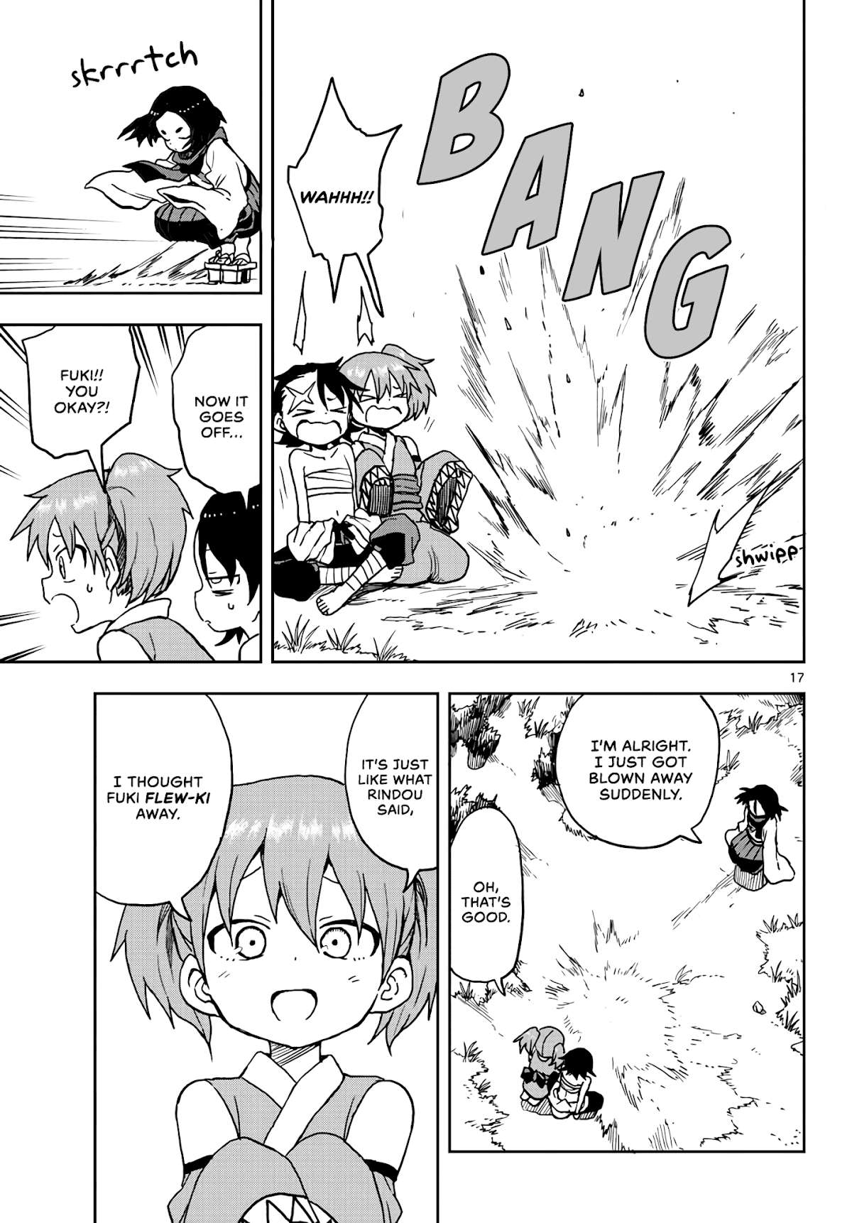 Kunoichi Tsubaki no Mune no Uchi Chapter 20 page 17 - Chapter 20: Fuki's smiling face.