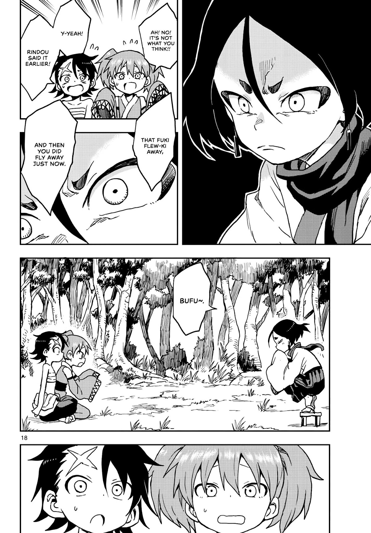 Kunoichi Tsubaki no Mune no Uchi Chapter 20 page 18 - Chapter 20: Fuki's smiling face.