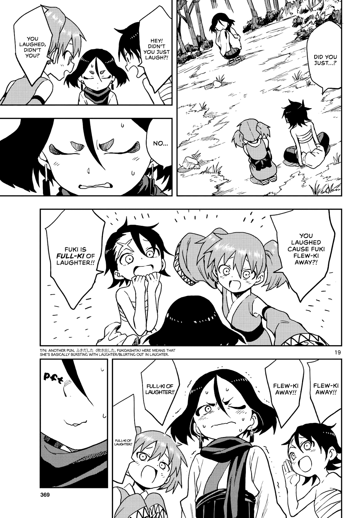 Kunoichi Tsubaki no Mune no Uchi Chapter 20 page 19 - Chapter 20: Fuki's smiling face.