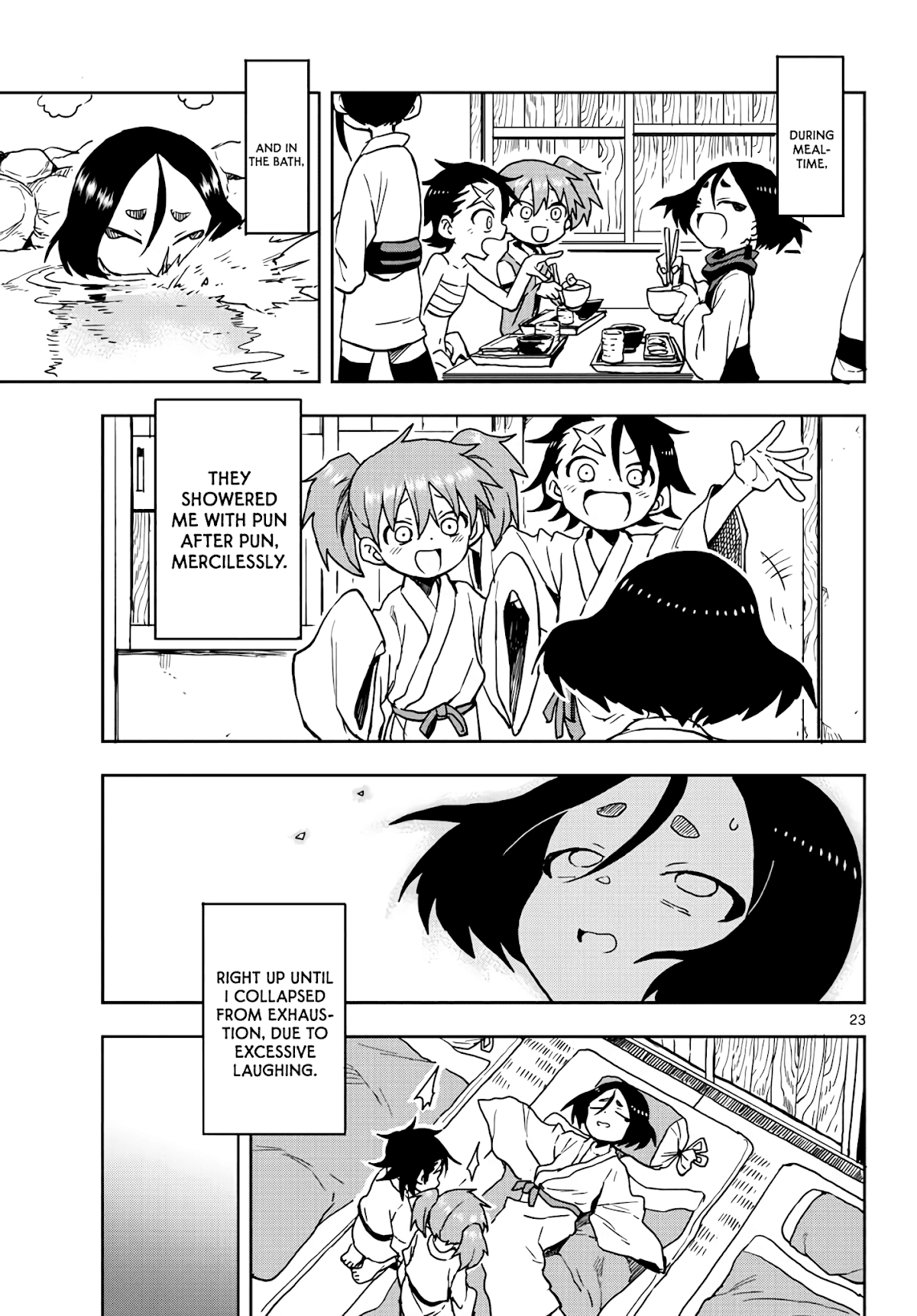 Kunoichi Tsubaki no Mune no Uchi Chapter 20 page 23 - Chapter 20: Fuki's smiling face.