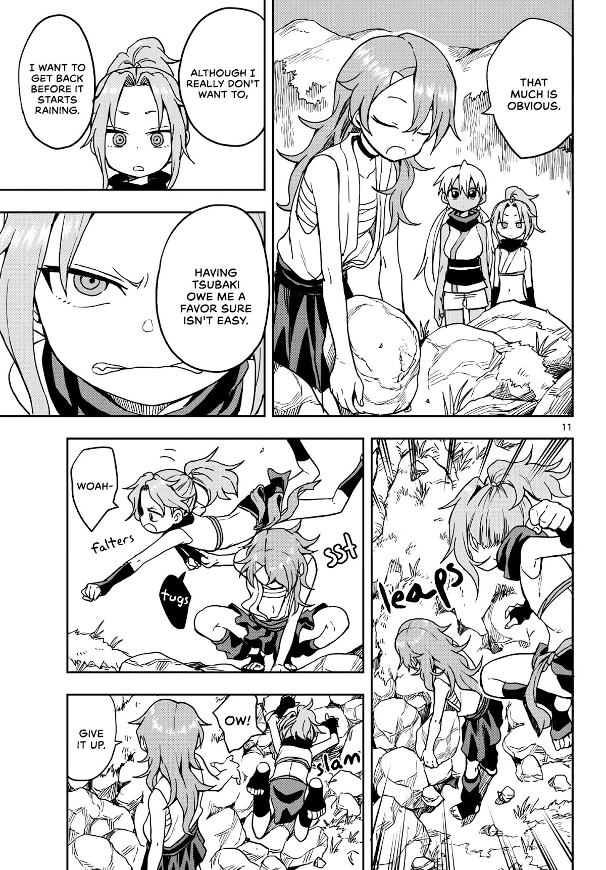 Kunoichi Tsubaki no Mune no Uchi Chapter 21 page 11 - Chapter 21: Give and Take.