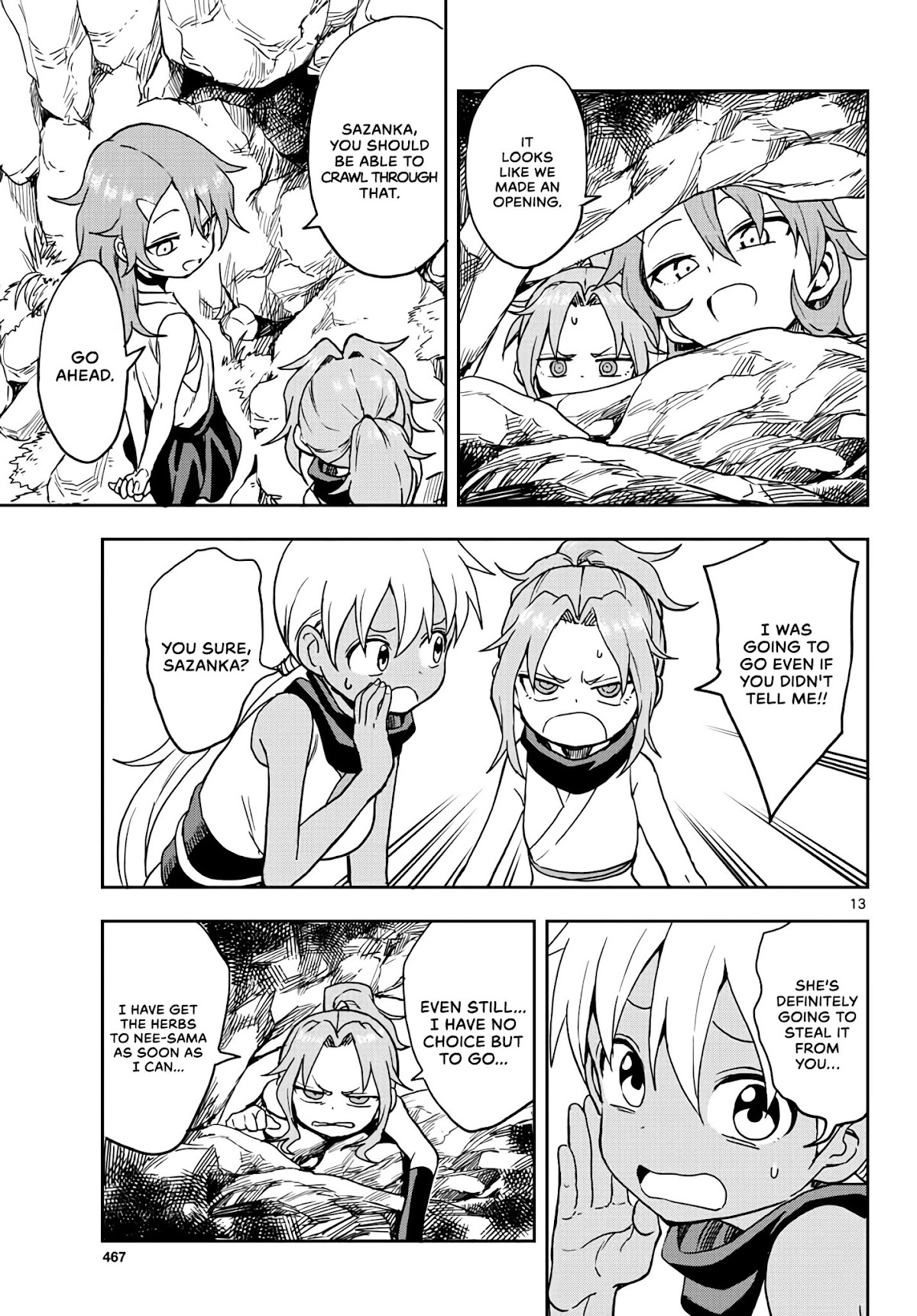 Kunoichi Tsubaki no Mune no Uchi Chapter 21 page 13 - Chapter 21: Give and Take.