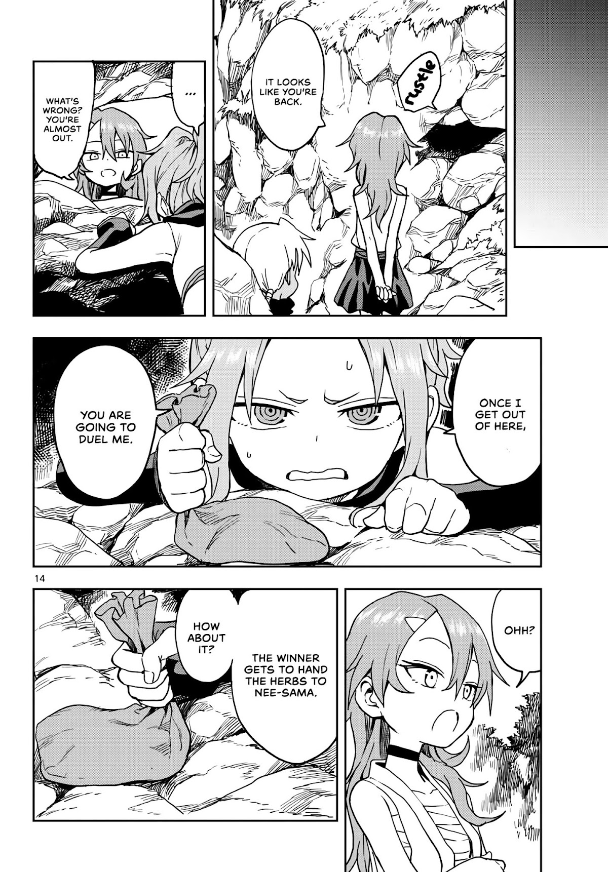 Kunoichi Tsubaki no Mune no Uchi Chapter 21 page 14 - Chapter 21: Give and Take.