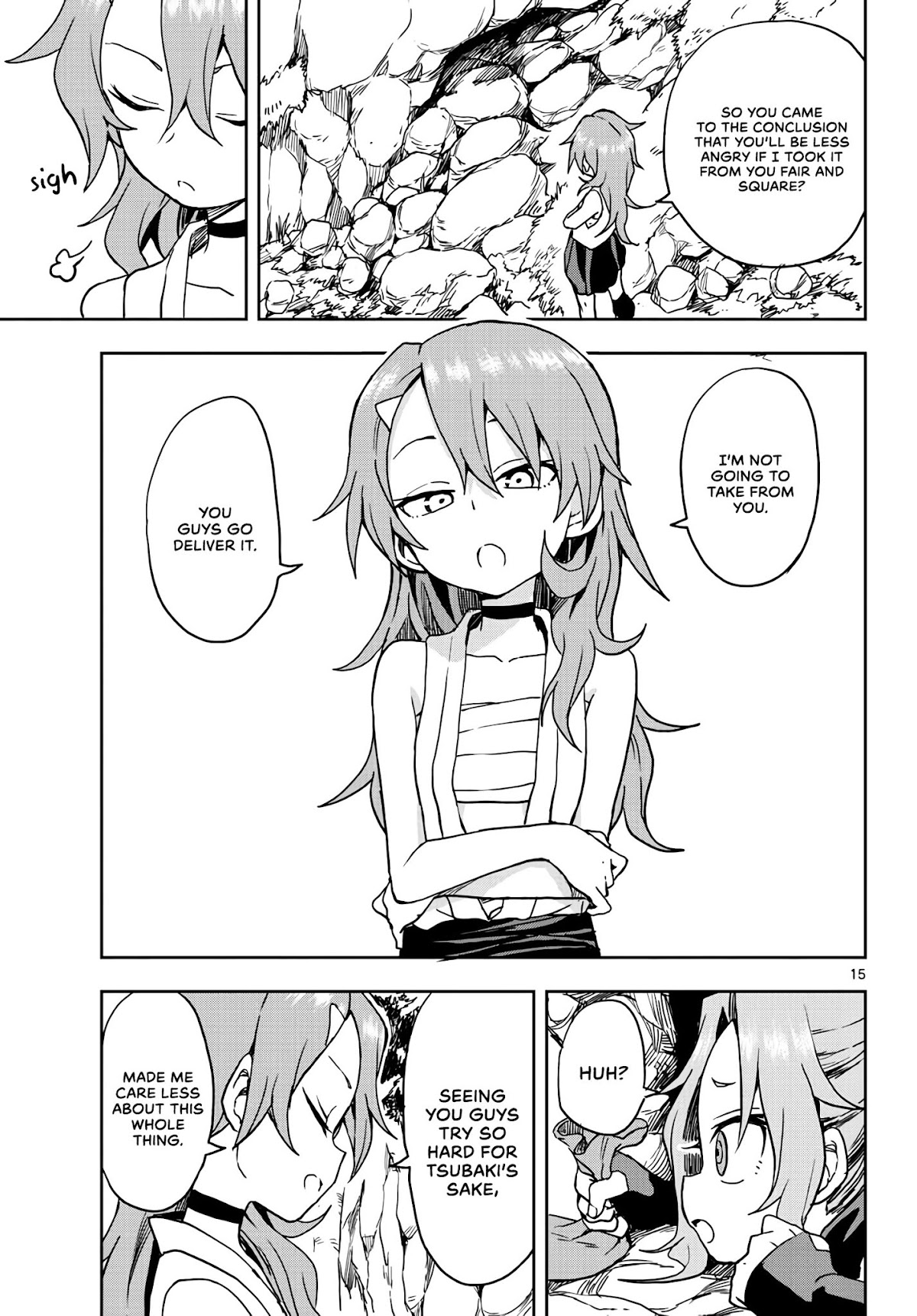Kunoichi Tsubaki no Mune no Uchi Chapter 21 page 15 - Chapter 21: Give and Take.