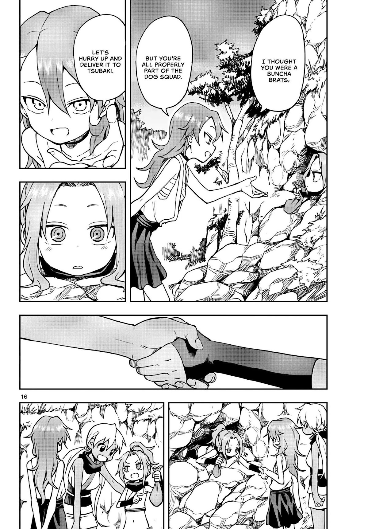 Kunoichi Tsubaki no Mune no Uchi Chapter 21 page 16 - Chapter 21: Give and Take.