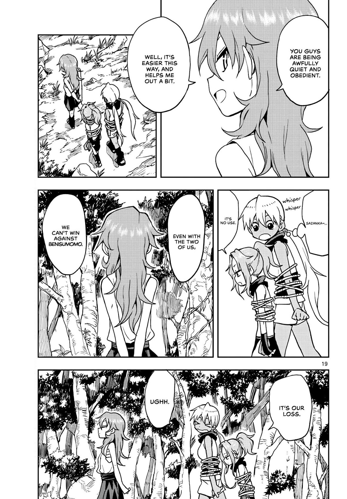 Kunoichi Tsubaki no Mune no Uchi Chapter 21 page 19 - Chapter 21: Give and Take.