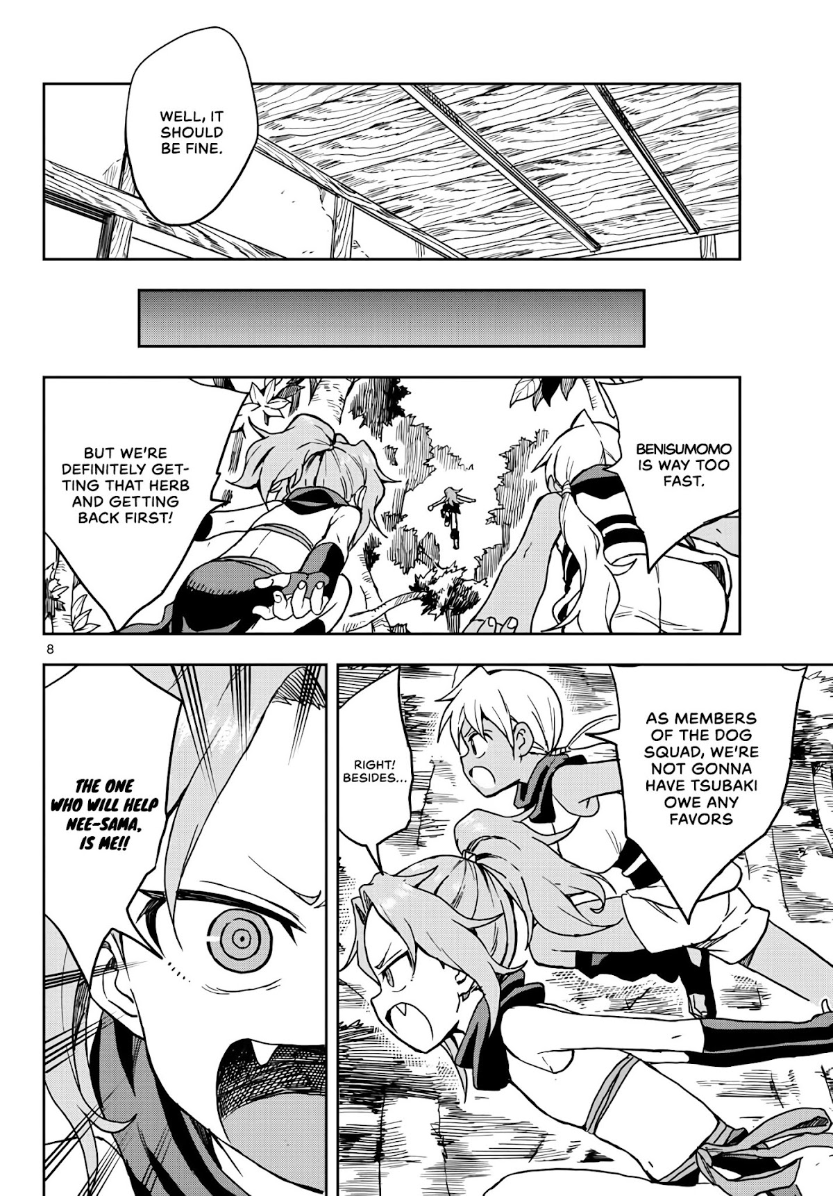 Kunoichi Tsubaki no Mune no Uchi Chapter 21 page 8 - Chapter 21: Give and Take.