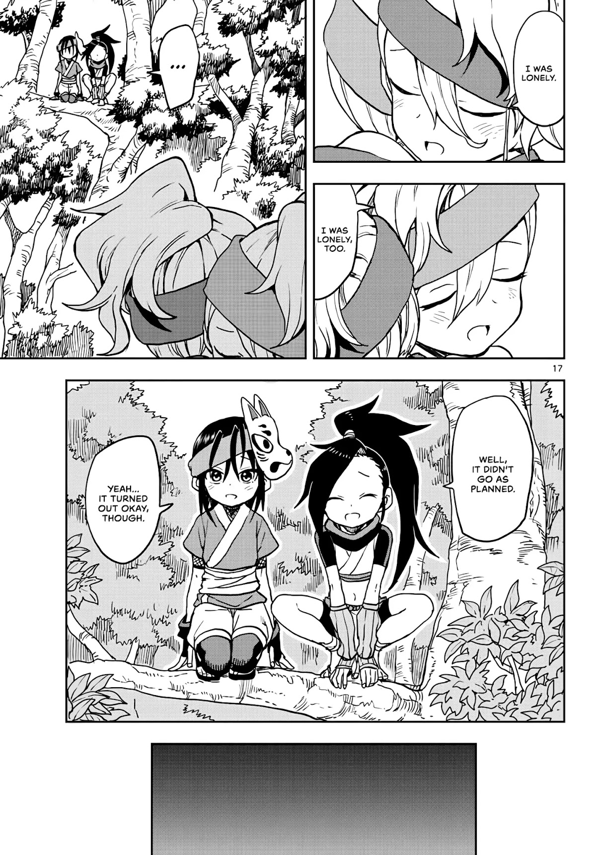 Kunoichi Tsubaki no Mune no Uchi Chapter 22 page 17 - Chapter 22: A Friendly Brawl