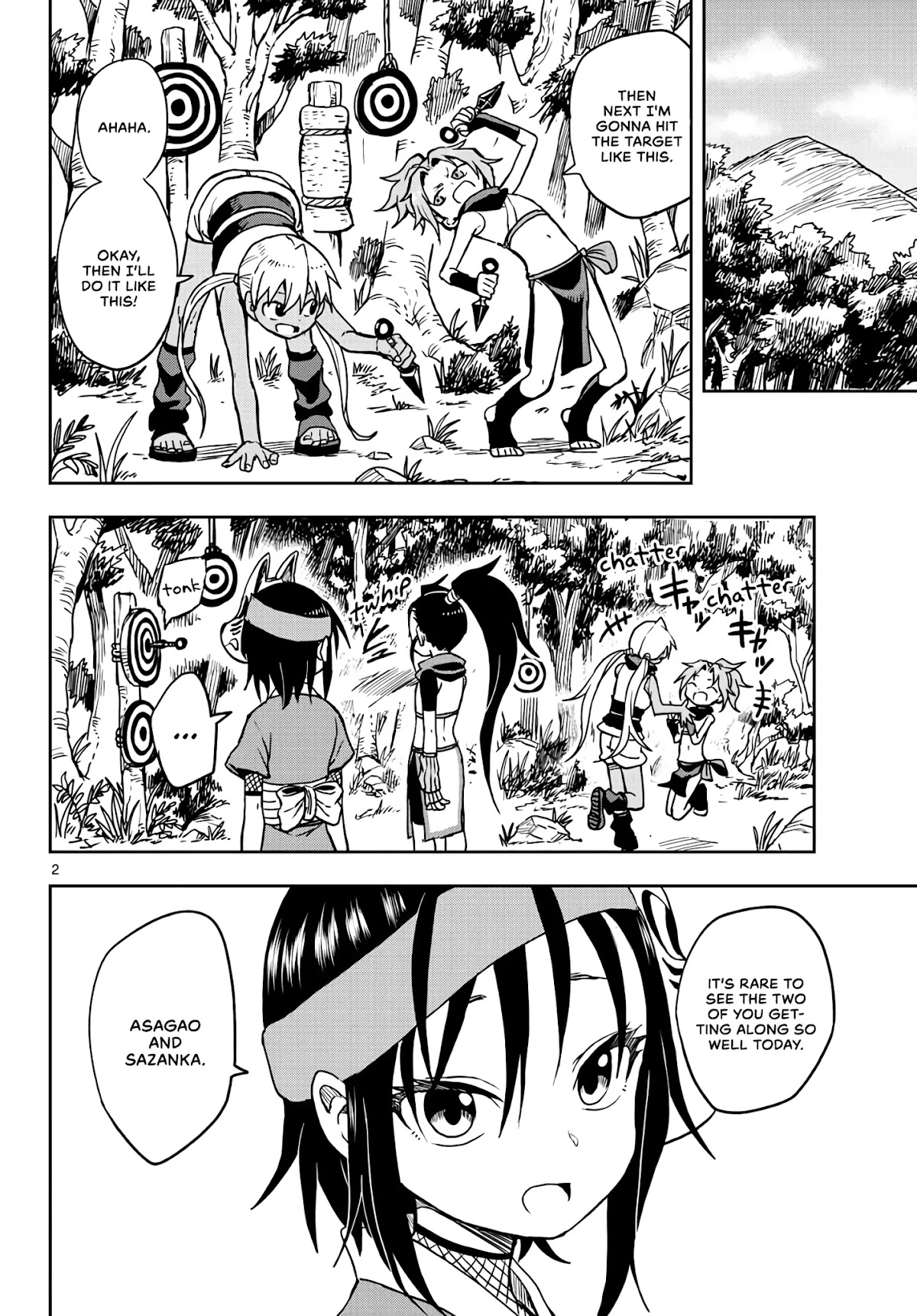 Kunoichi Tsubaki no Mune no Uchi Chapter 22 page 2 - Chapter 22: A Friendly Brawl
