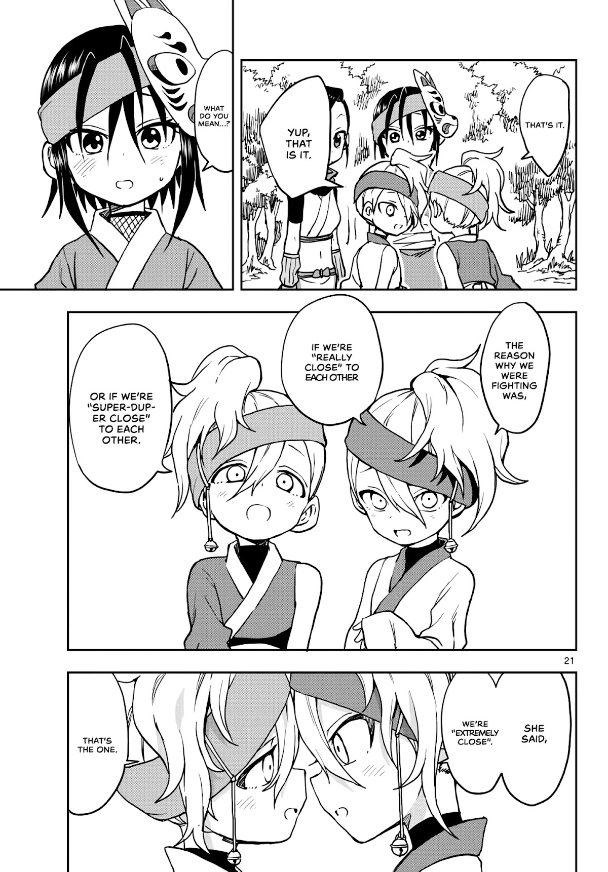 Kunoichi Tsubaki no Mune no Uchi Chapter 22 page 21 - Chapter 22: A Friendly Brawl