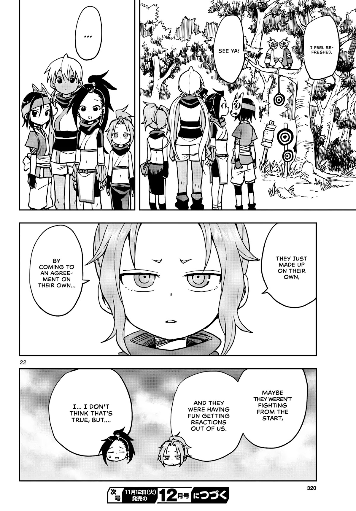 Kunoichi Tsubaki no Mune no Uchi Chapter 22 page 22 - Chapter 22: A Friendly Brawl