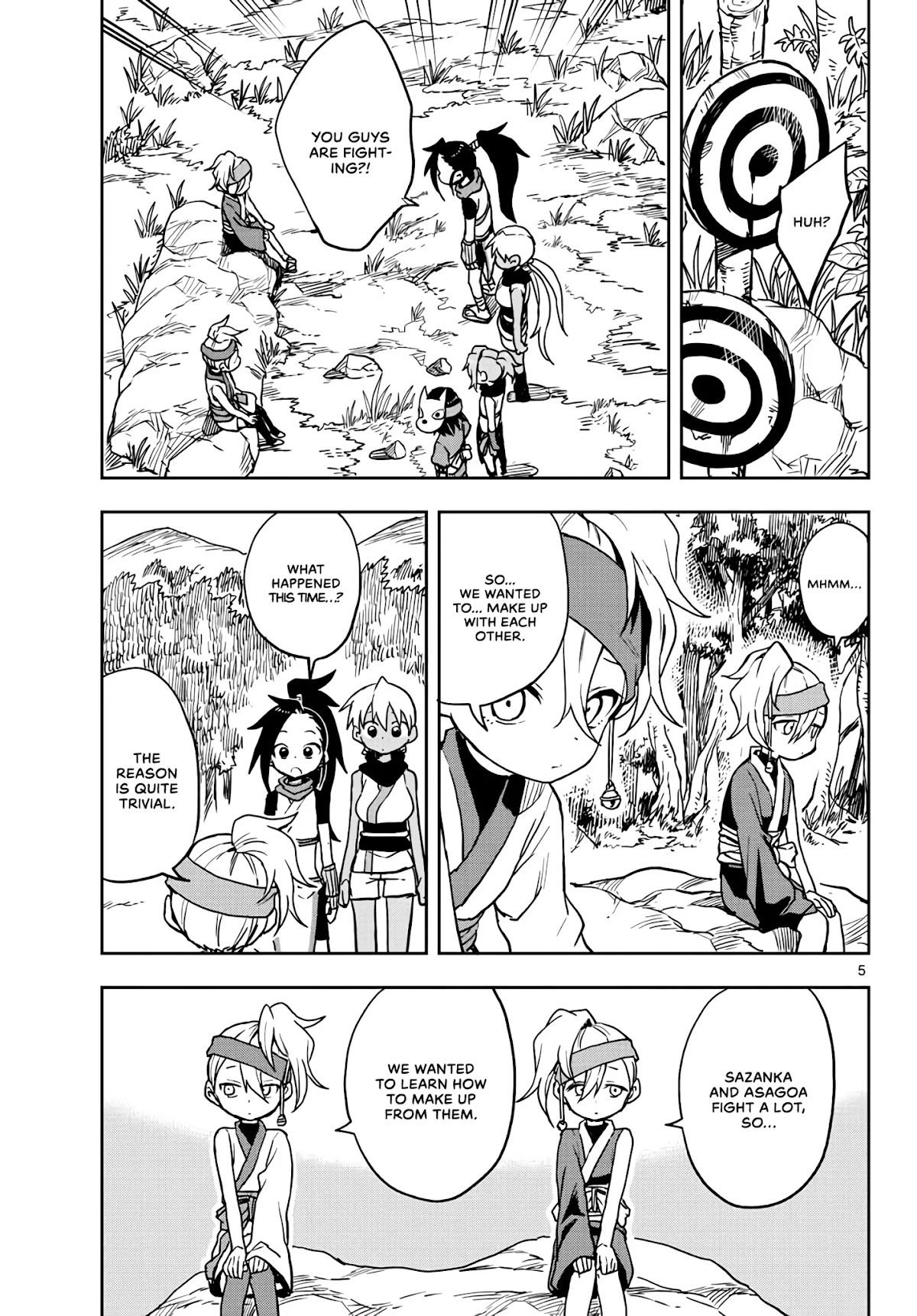 Kunoichi Tsubaki no Mune no Uchi Chapter 22 page 5 - Chapter 22: A Friendly Brawl