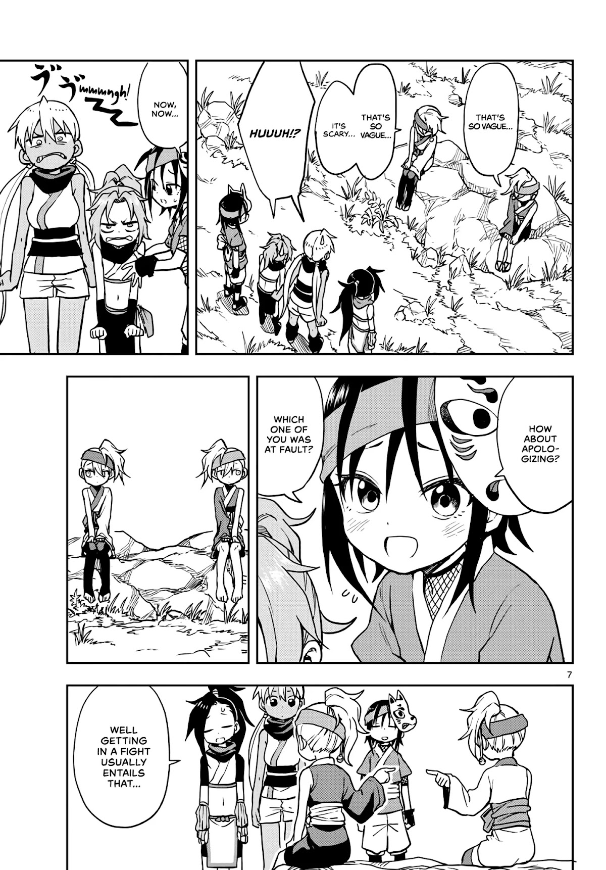 Kunoichi Tsubaki no Mune no Uchi Chapter 22 page 7 - Chapter 22: A Friendly Brawl