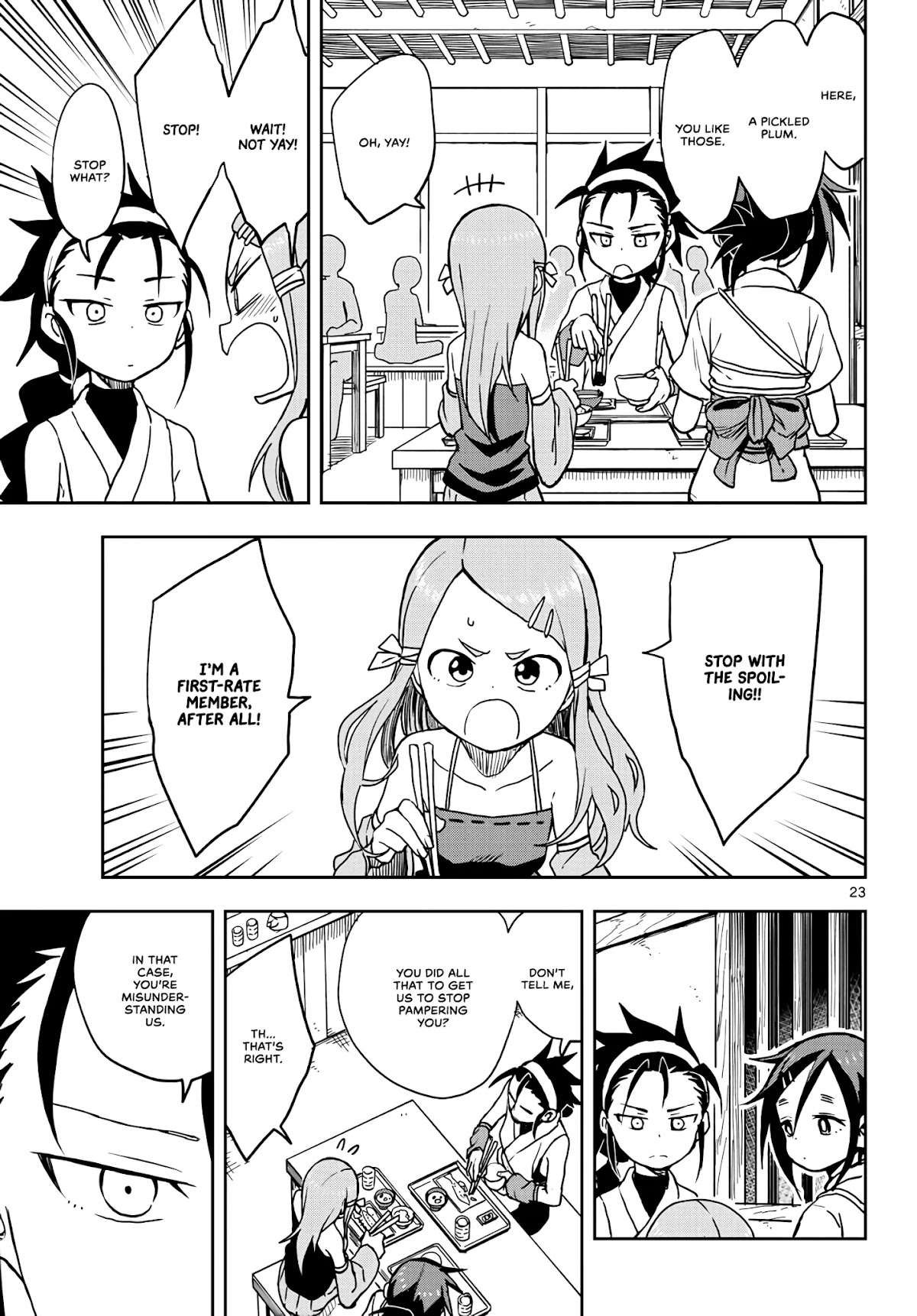 Kunoichi Tsubaki no Mune no Uchi Chapter 23 page 23 - Chapter 23: First-rate and spoiling