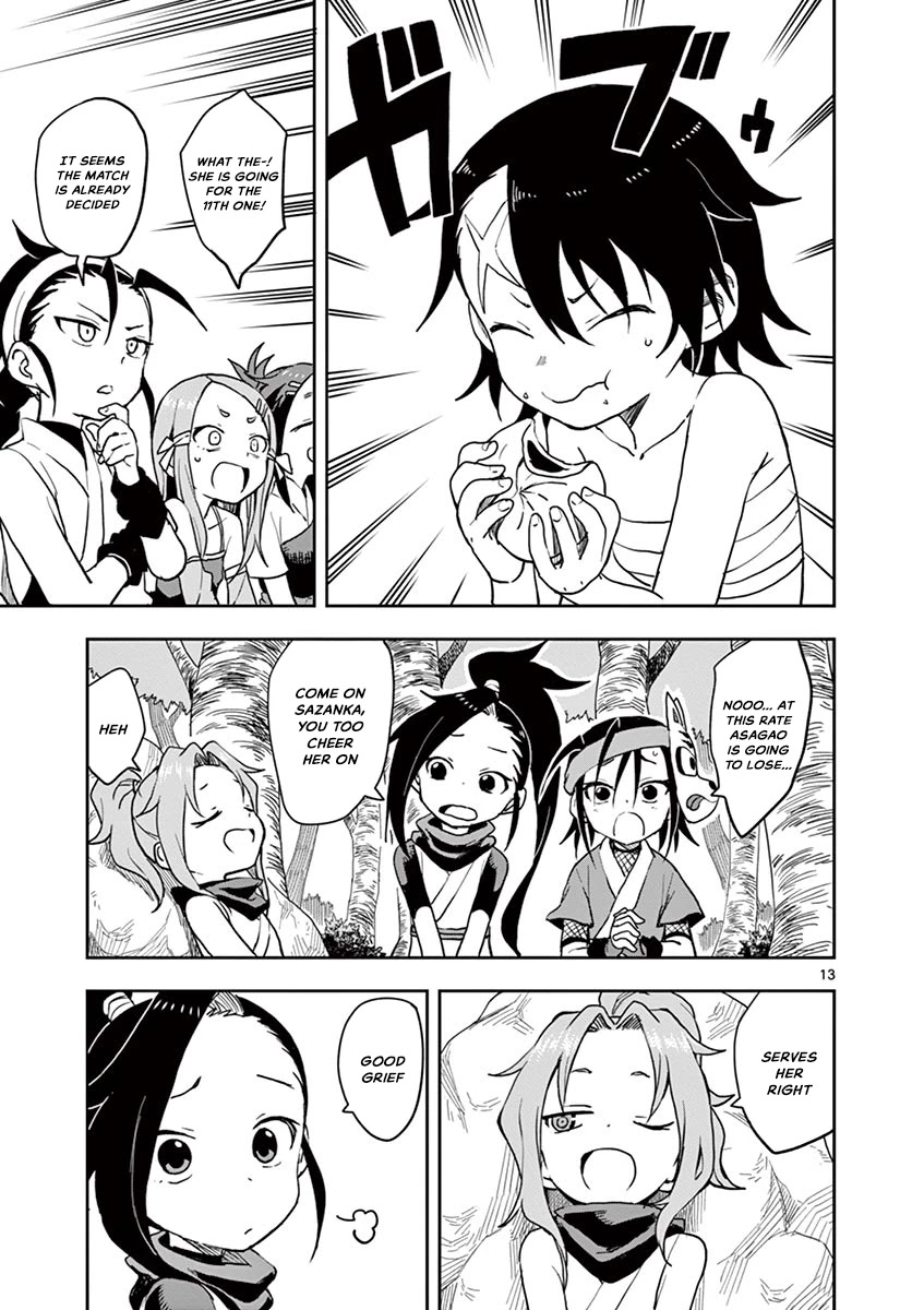 Kunoichi Tsubaki no Mune no Uchi Chapter 28 page 14 - Chapter 28: The Great Eating Contest