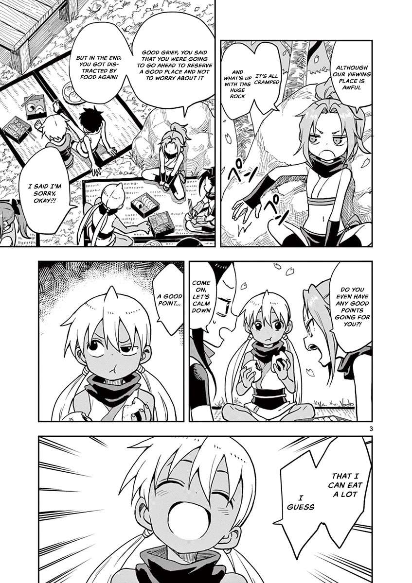 Kunoichi Tsubaki no Mune no Uchi Chapter 28 page 4 - Chapter 28: The Great Eating Contest