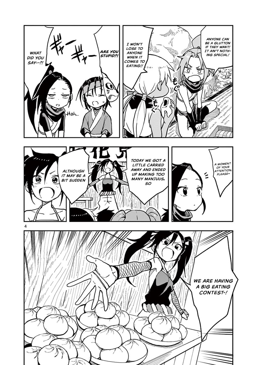 Kunoichi Tsubaki no Mune no Uchi Chapter 28 page 5 - Chapter 28: The Great Eating Contest