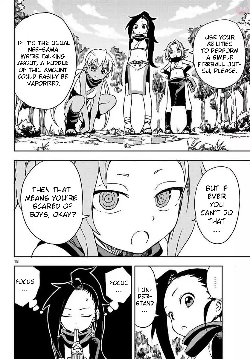 Kunoichi Tsubaki no Mune no Uchi Chapter 3 page 18 - Chapter 3: The Secret Life of a Ninja Girl Interested in Boys